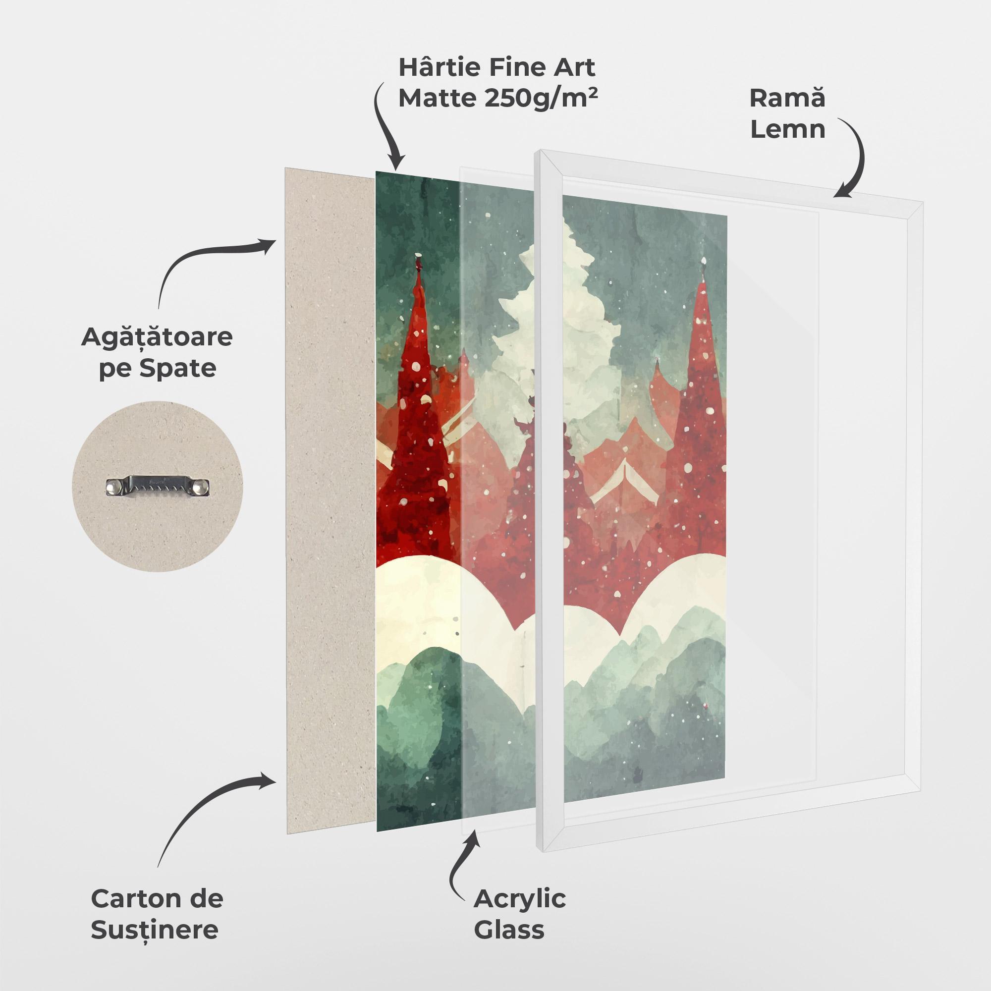 Poster Înrămat Christmas Landscape mockup 1