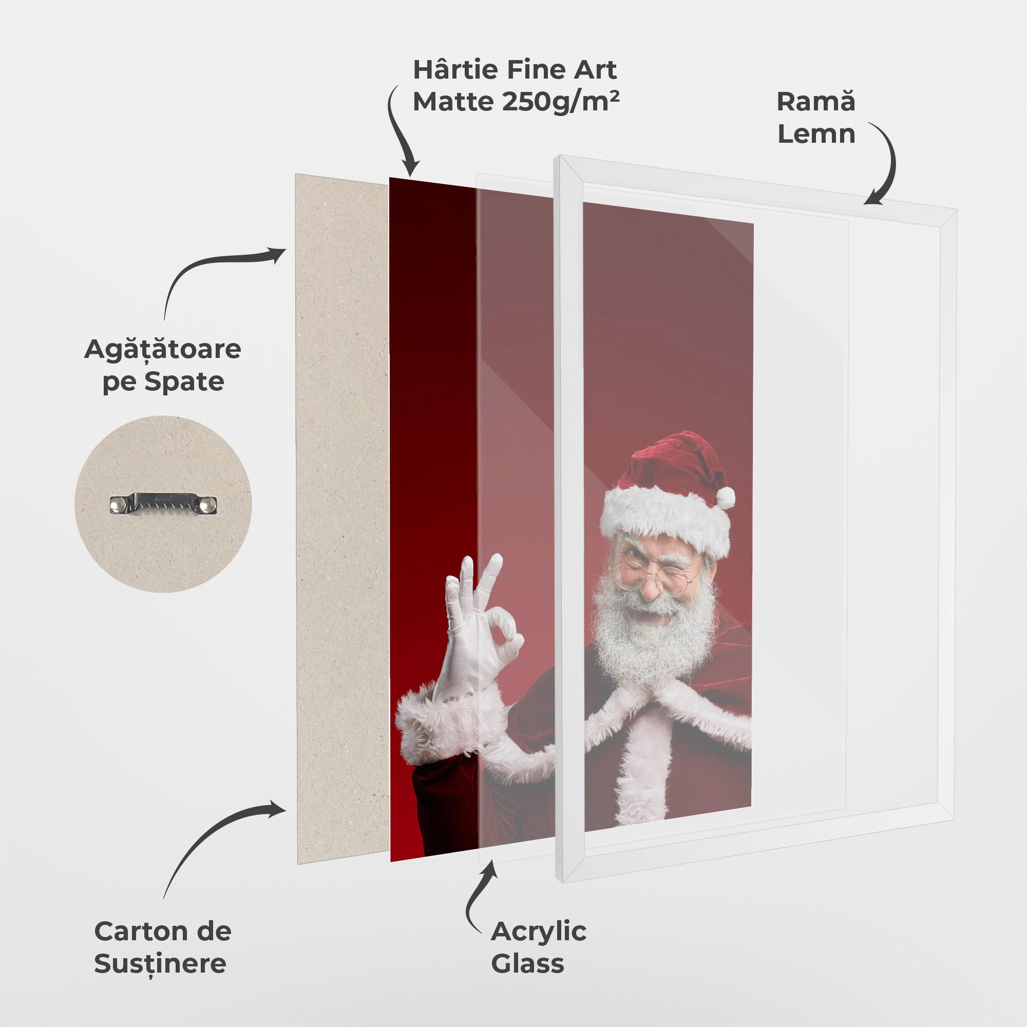 Poster Înrămat Santa Approves mockup 1