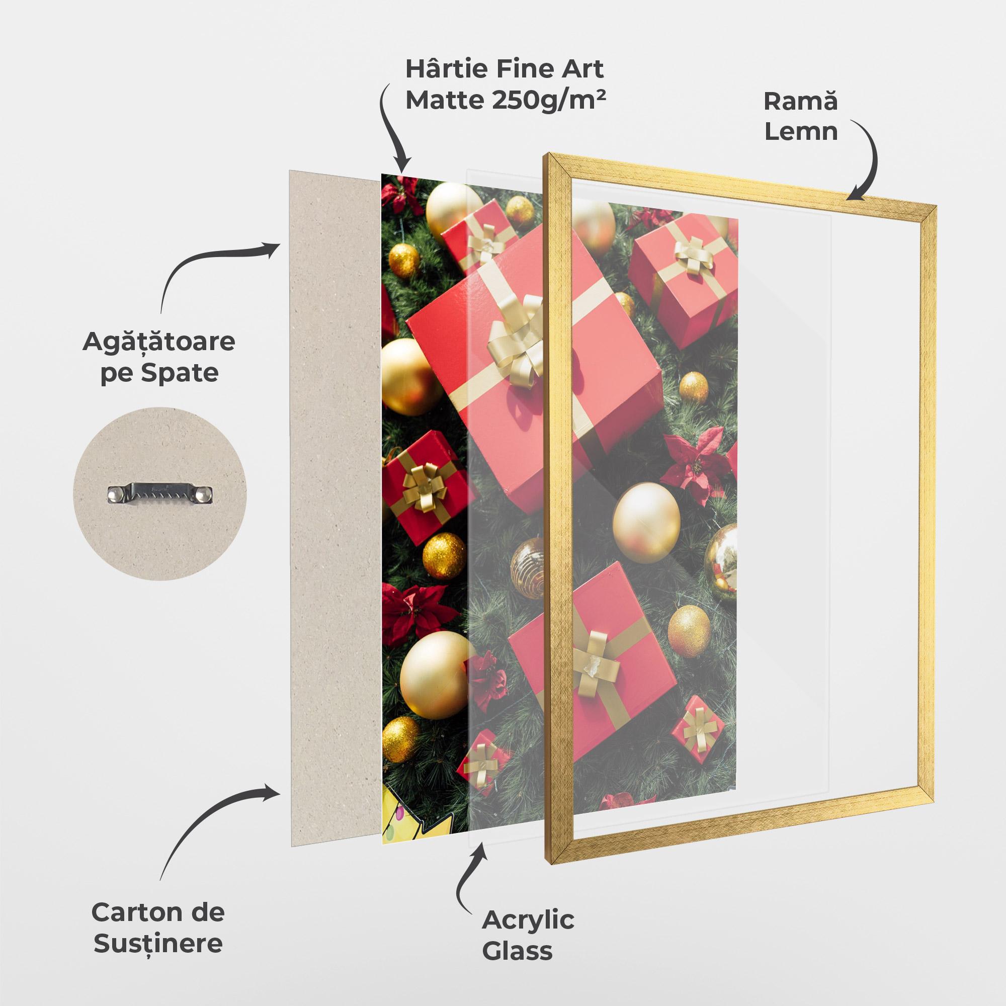 Poster Înrămat Pretty Red Gifts mockup 1