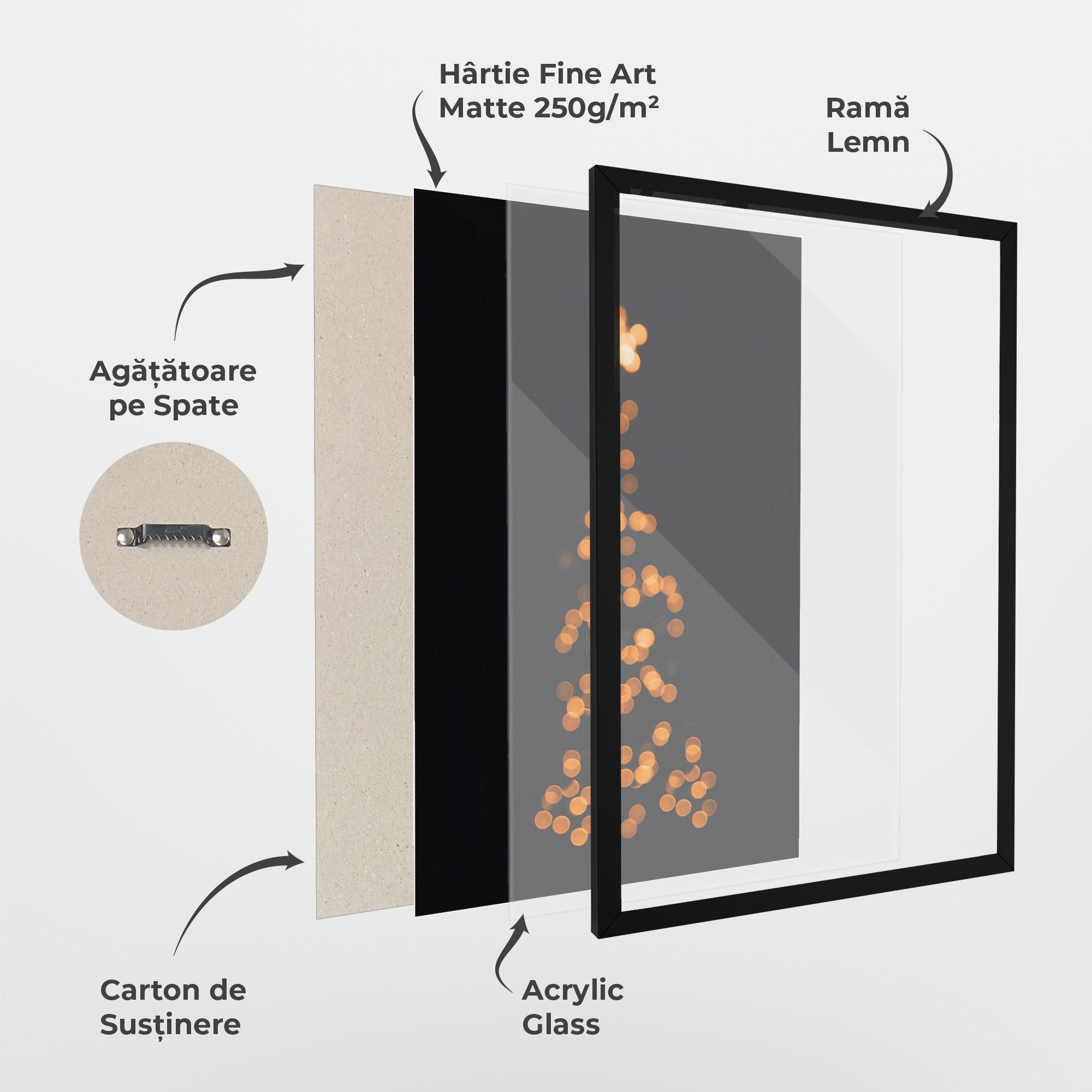 Poster Înrămat Christmas Lights mockup 1