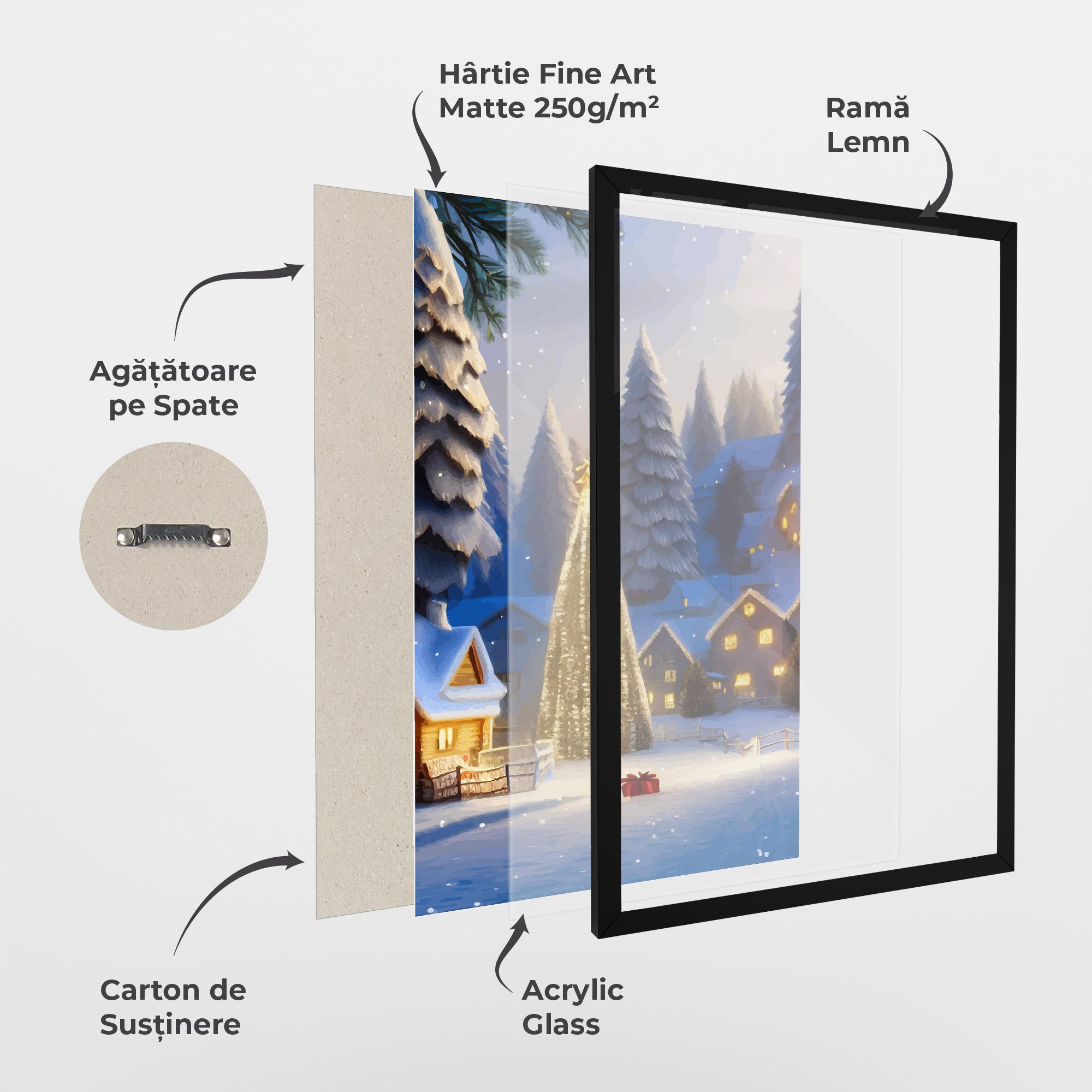 Poster Înrămat Fairy Tale Christmas House mockup 1