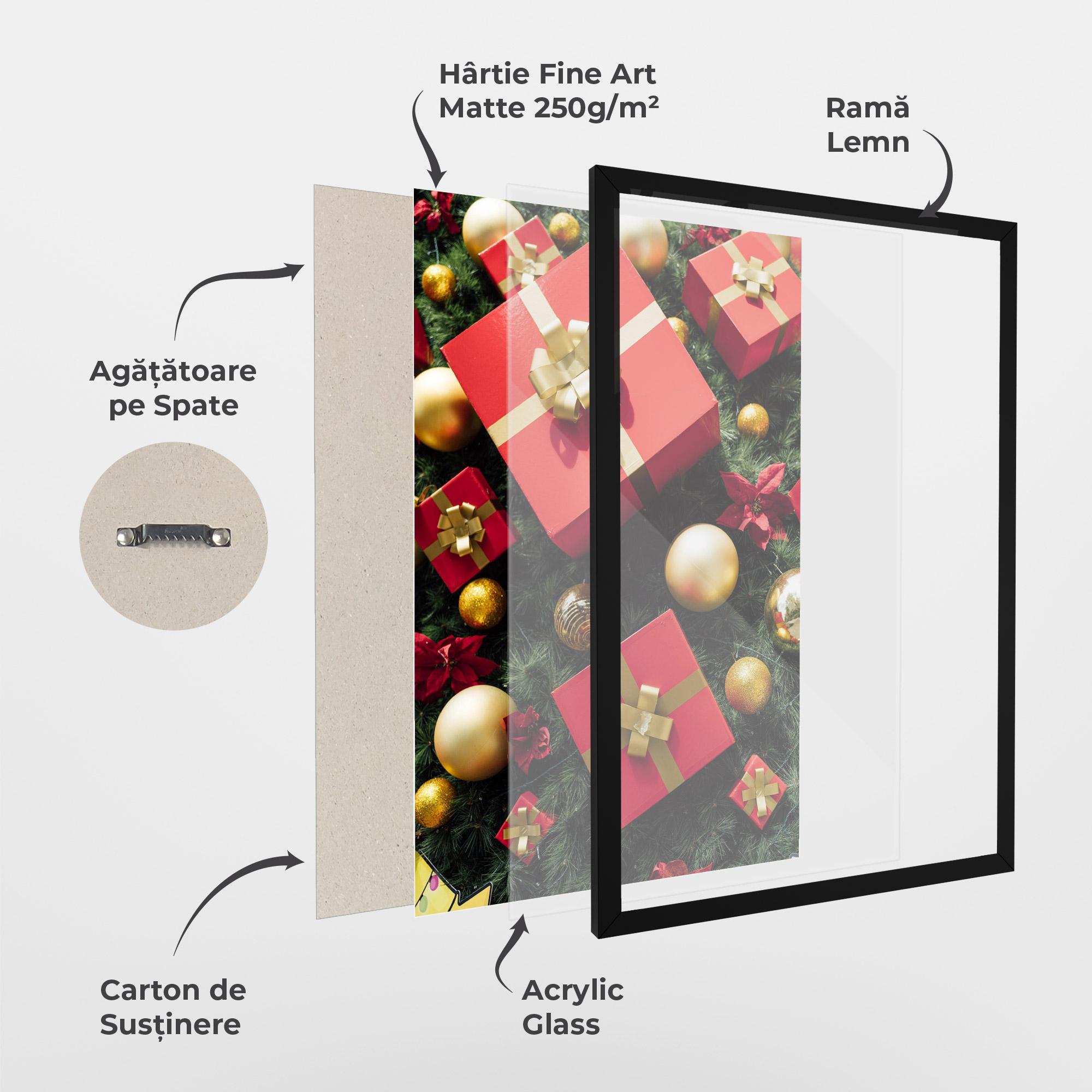 Poster Înrămat Pretty Red Gifts mockup 1