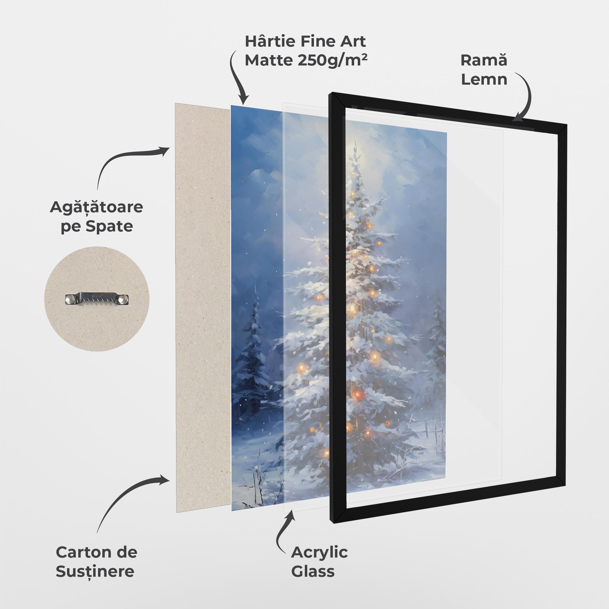 Poster Înrămat Tall Slender Tree mockup 1