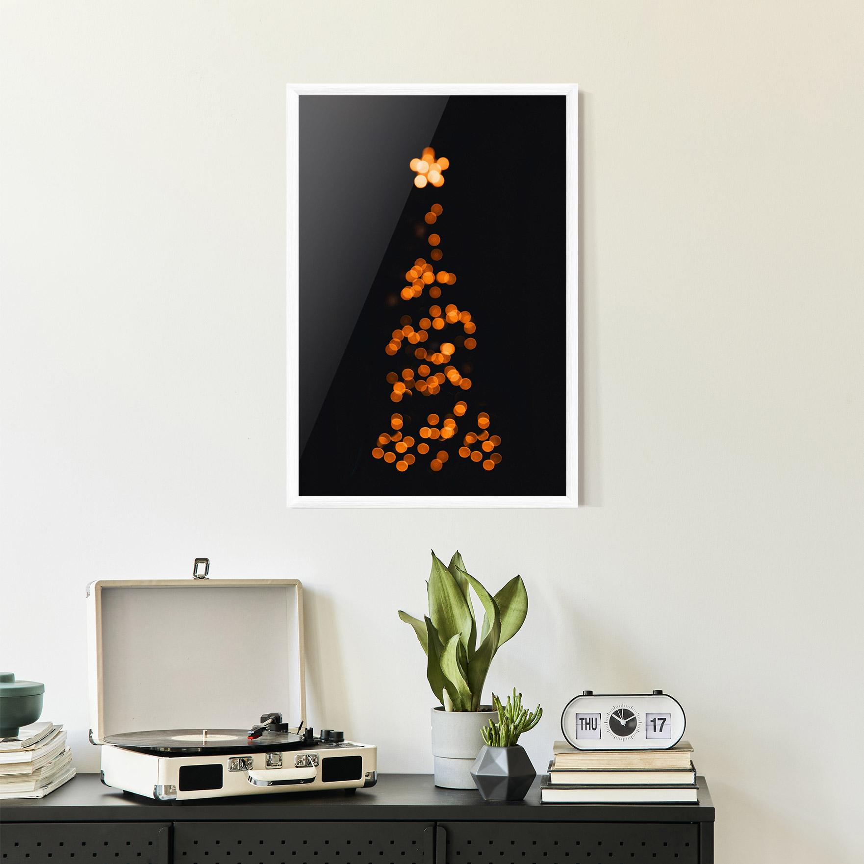 Poster Înrămat Christmas Lights mockup 2