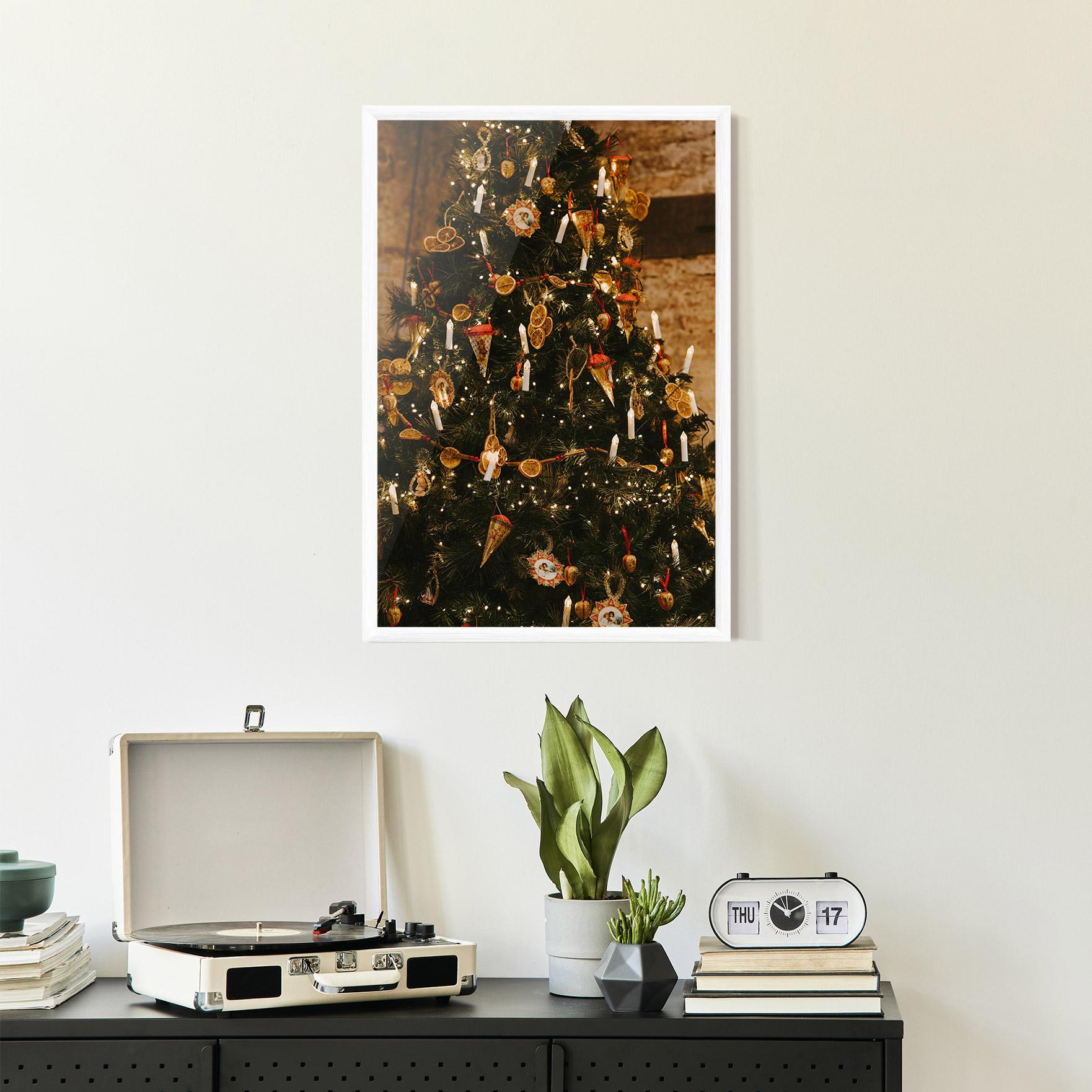 Poster Înrămat Orange Christmas Decor mockup 2