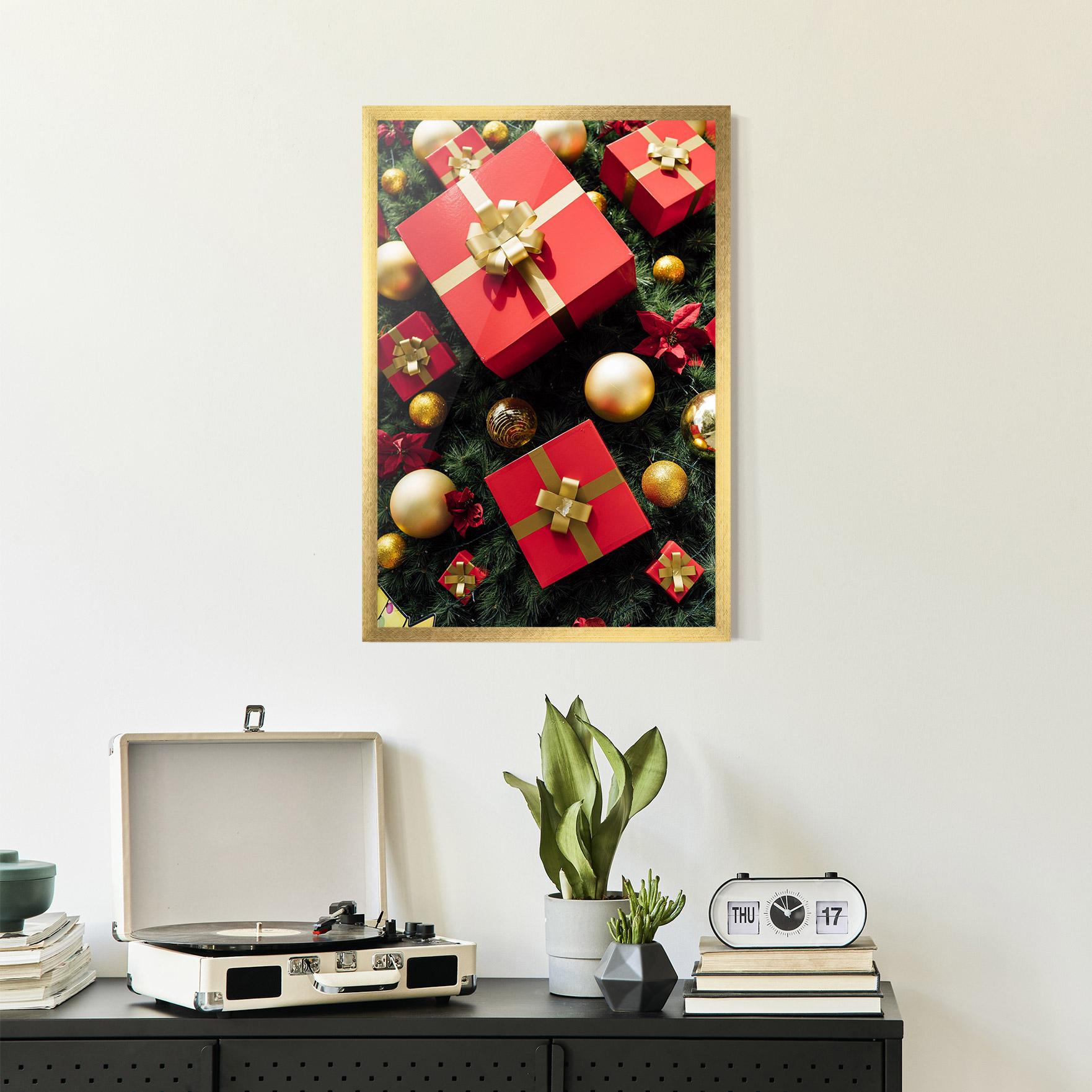 Poster Înrămat Pretty Red Gifts mockup 2