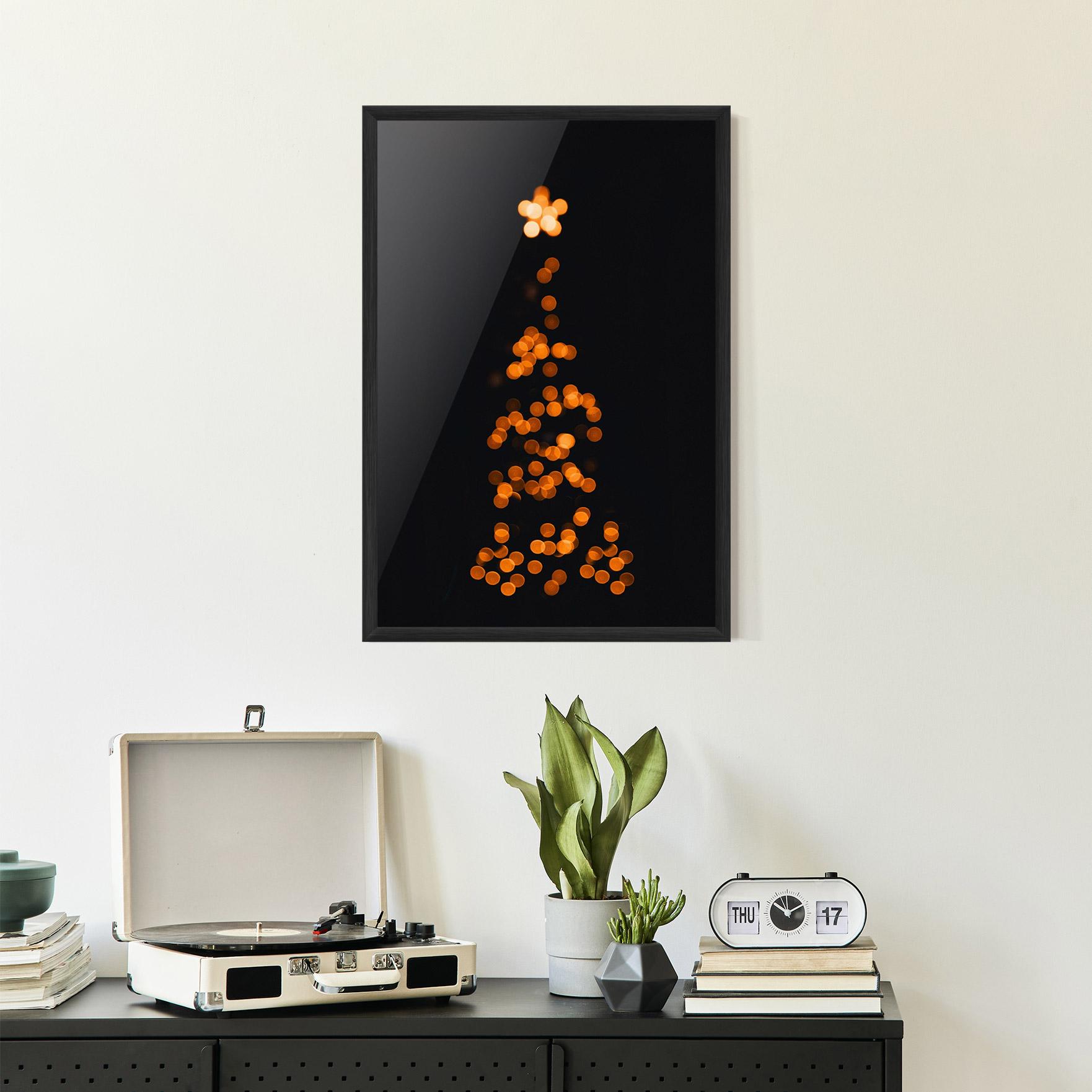 Poster Înrămat Christmas Lights mockup 2