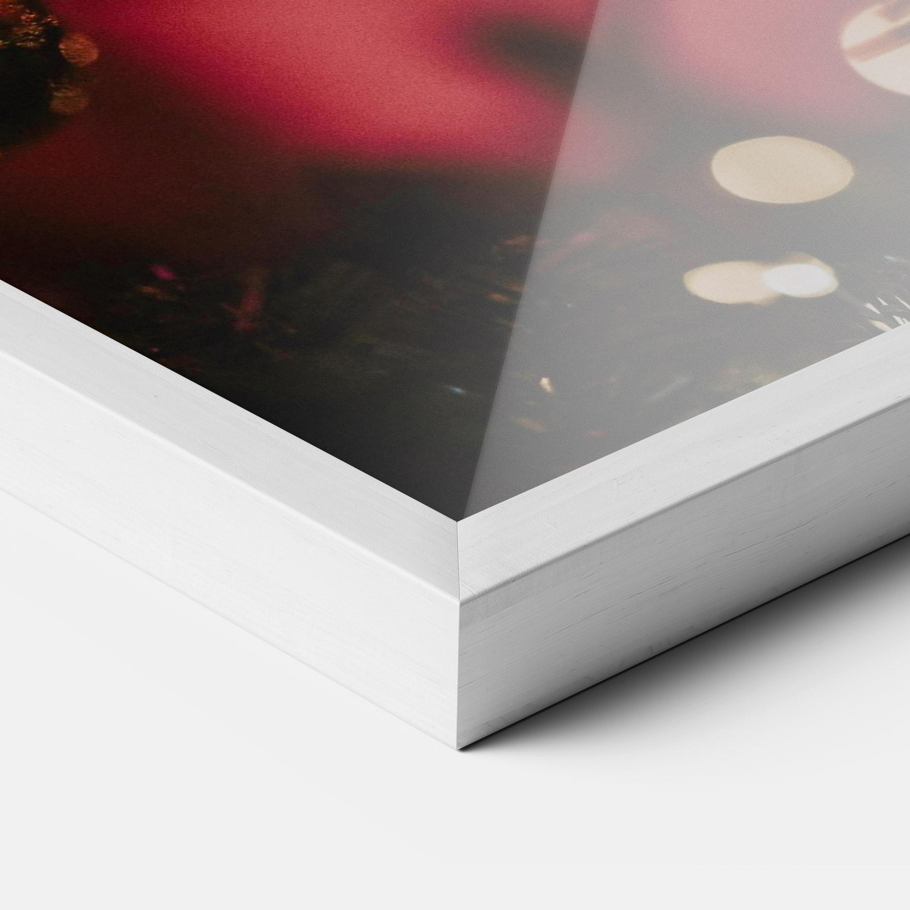 Poster Înrămat Dark Pink Christmas Balls mockup 3