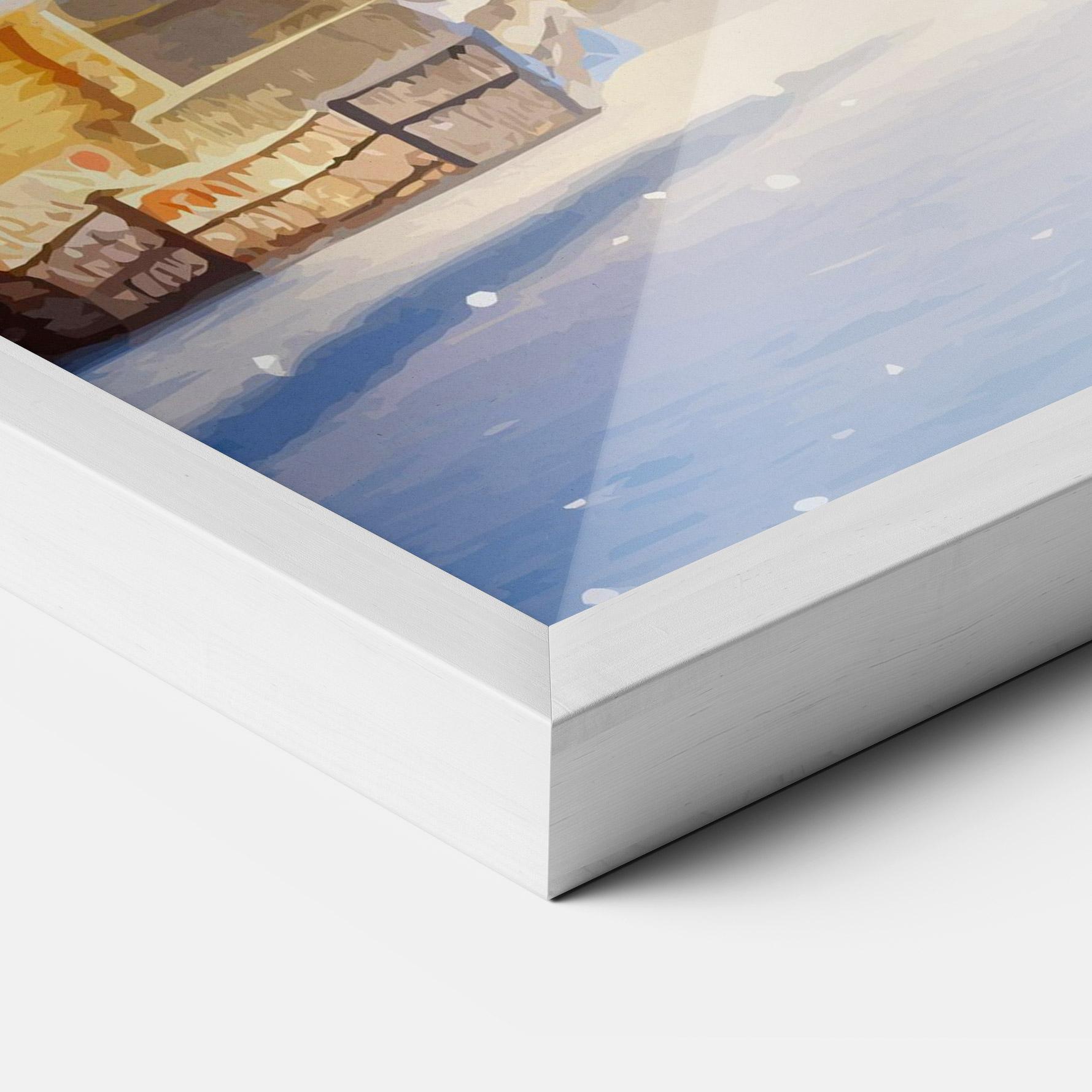 Poster Înrămat Fairy Tale Christmas House mockup 3