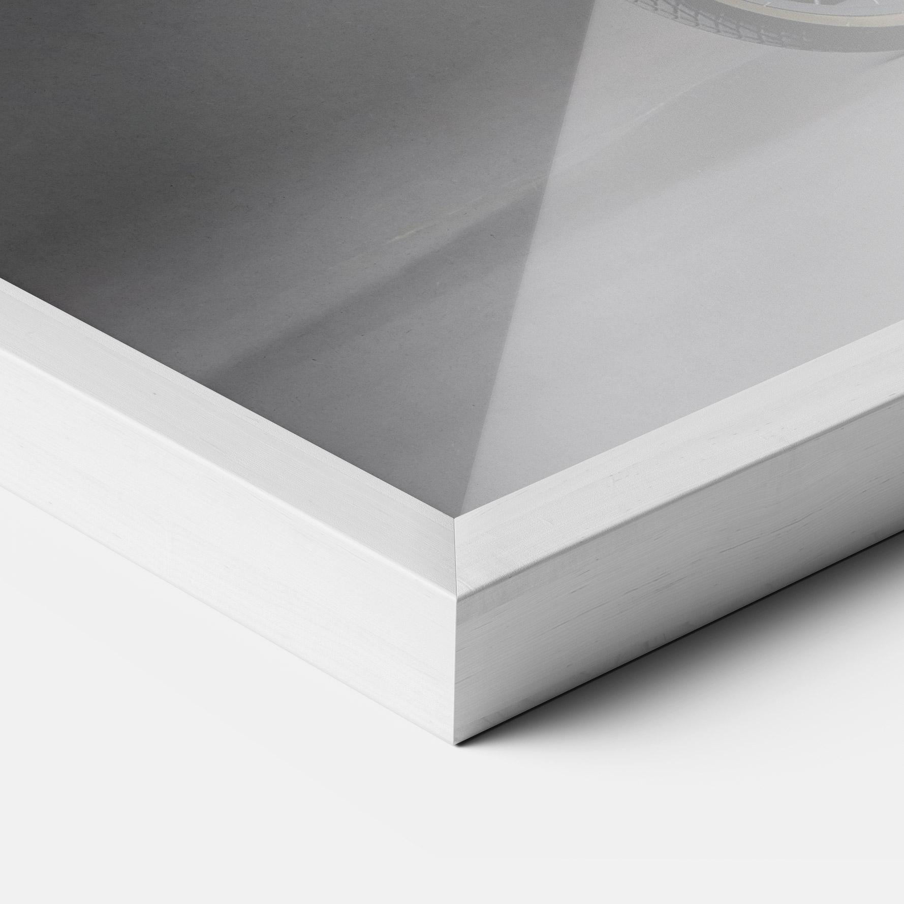 Poster Înrămat Santa Rides Bicycle mockup 3