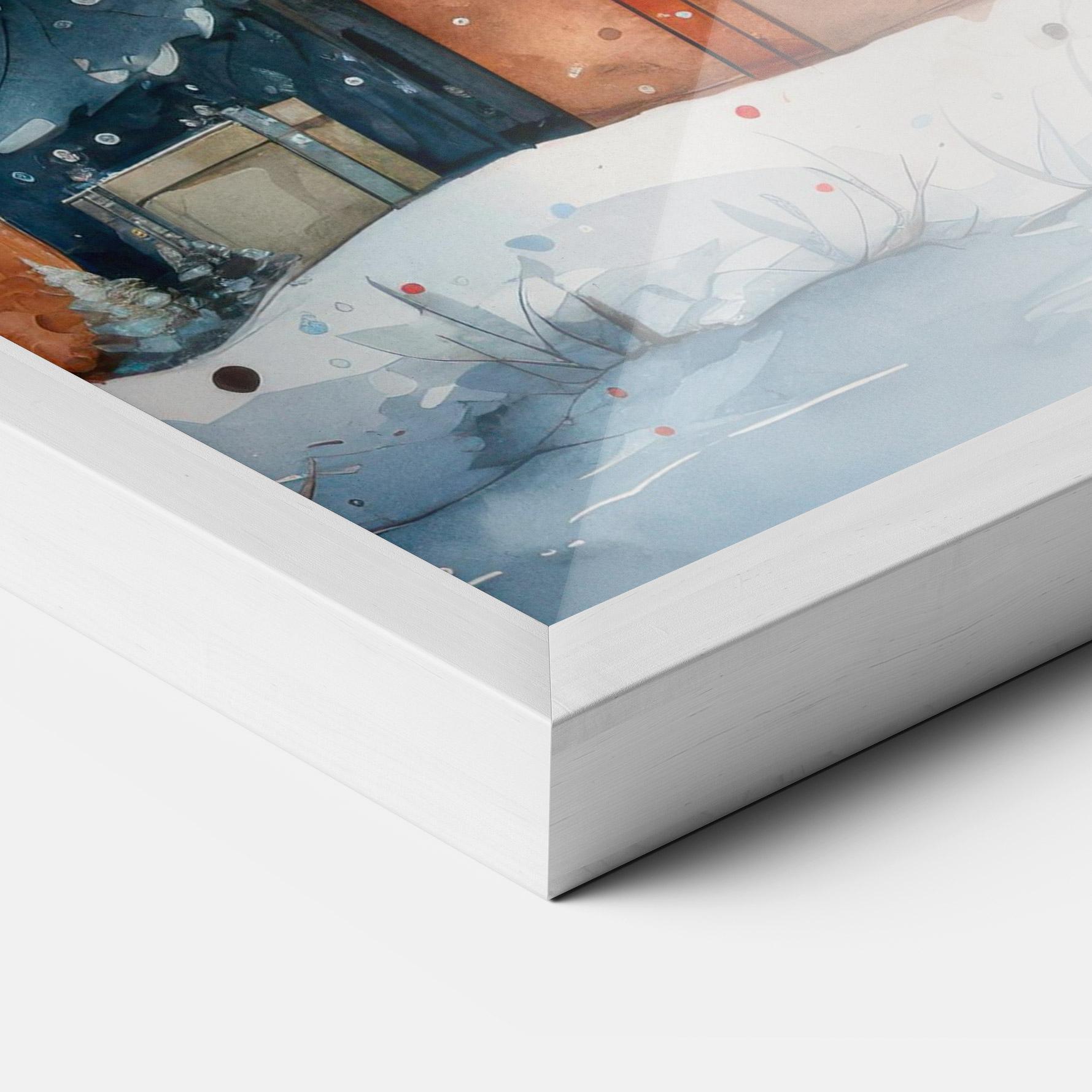 Poster Înrămat Watercolor Christmas mockup 3