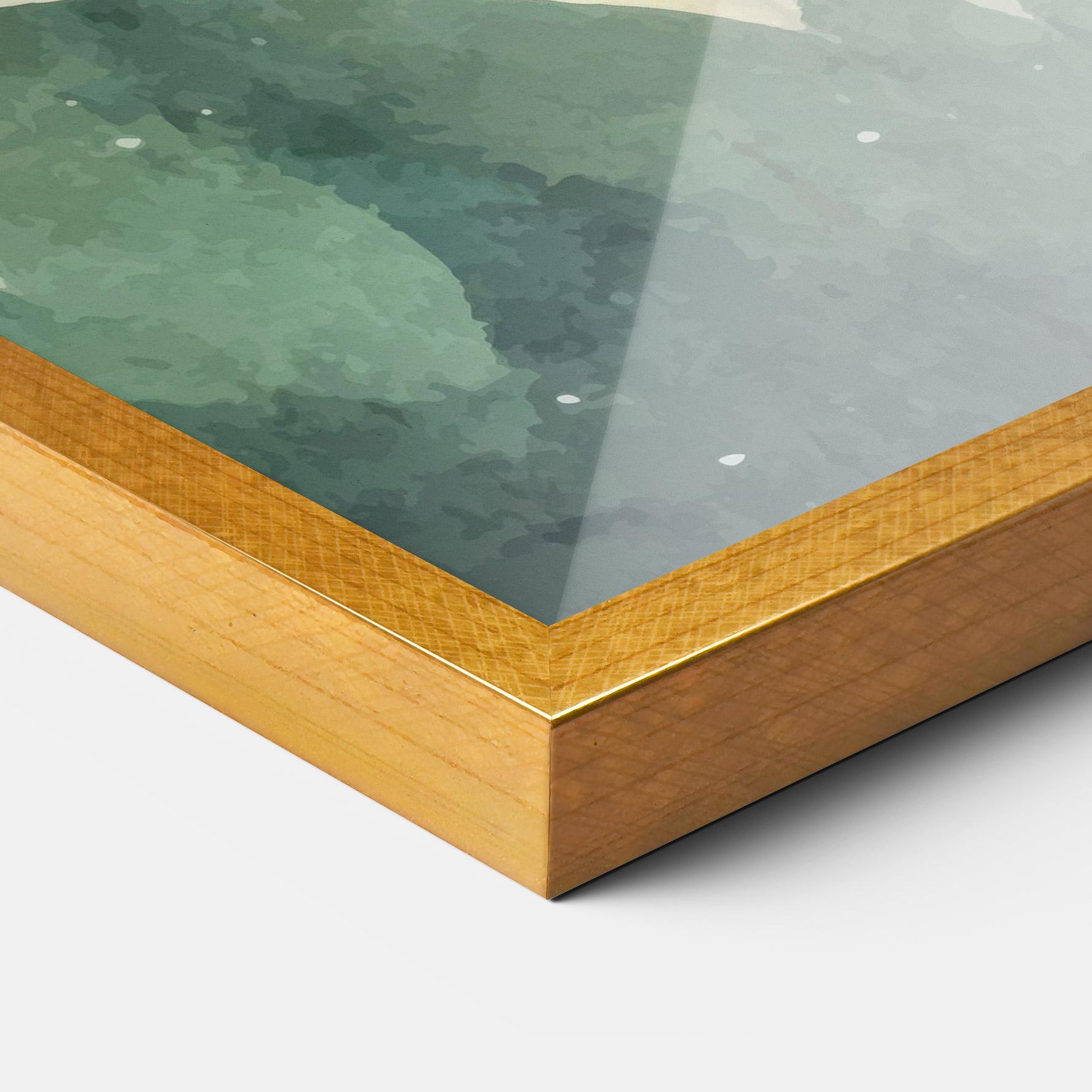 Poster Înrămat Christmas Landscape mockup 3