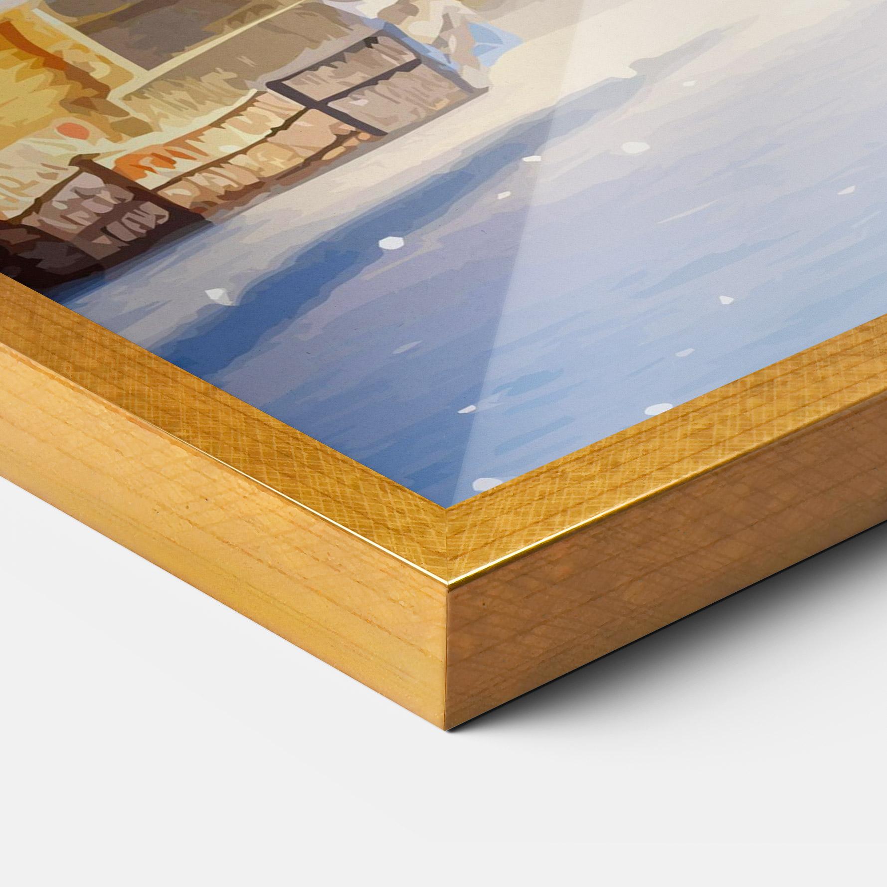 Poster Înrămat Fairy Tale Christmas House mockup 3