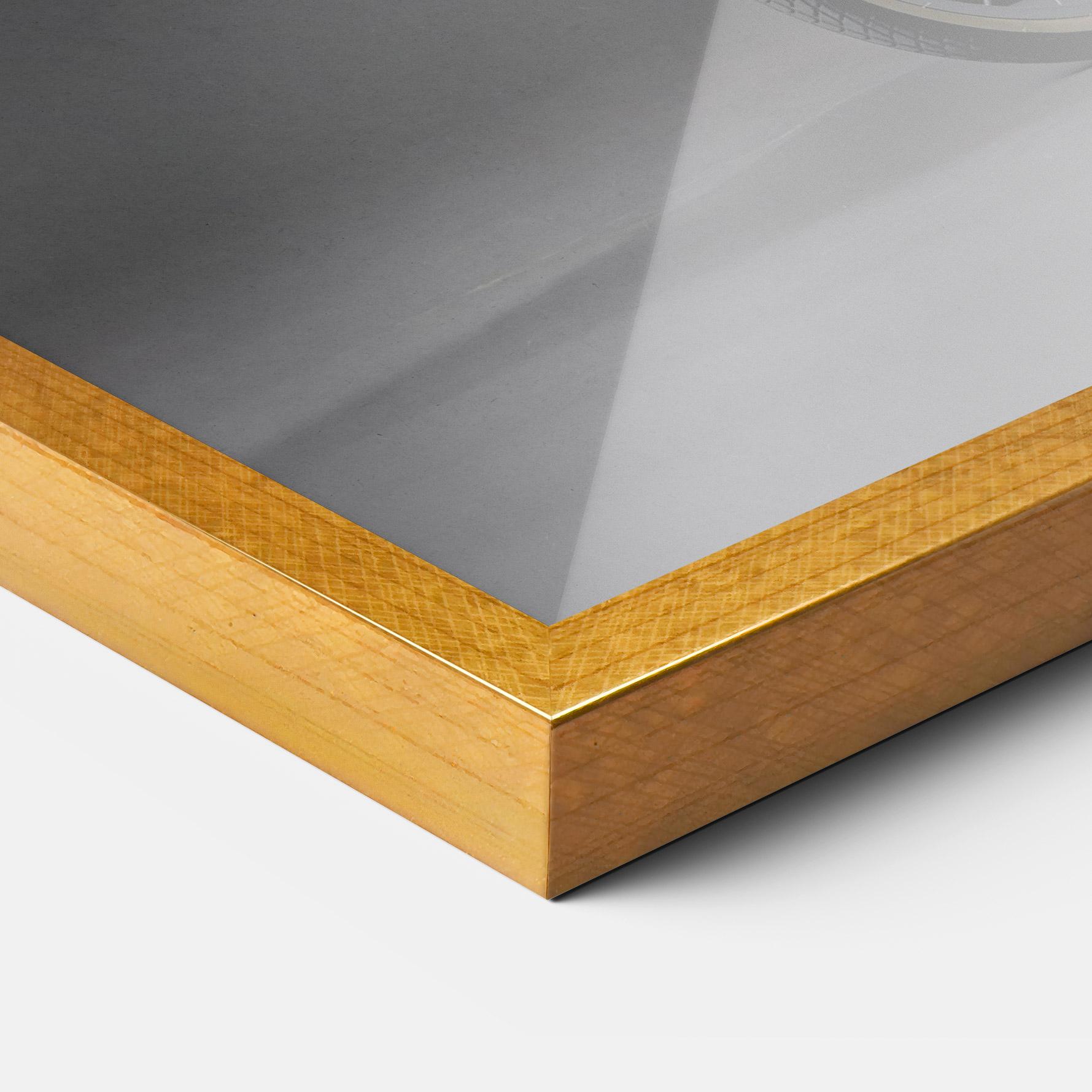 Poster Înrămat Santa Rides Bicycle mockup 3