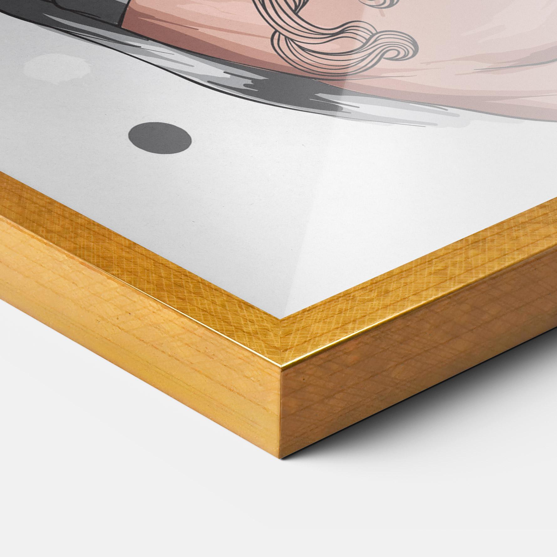 Poster Înrămat Tattoo Santa mockup 3