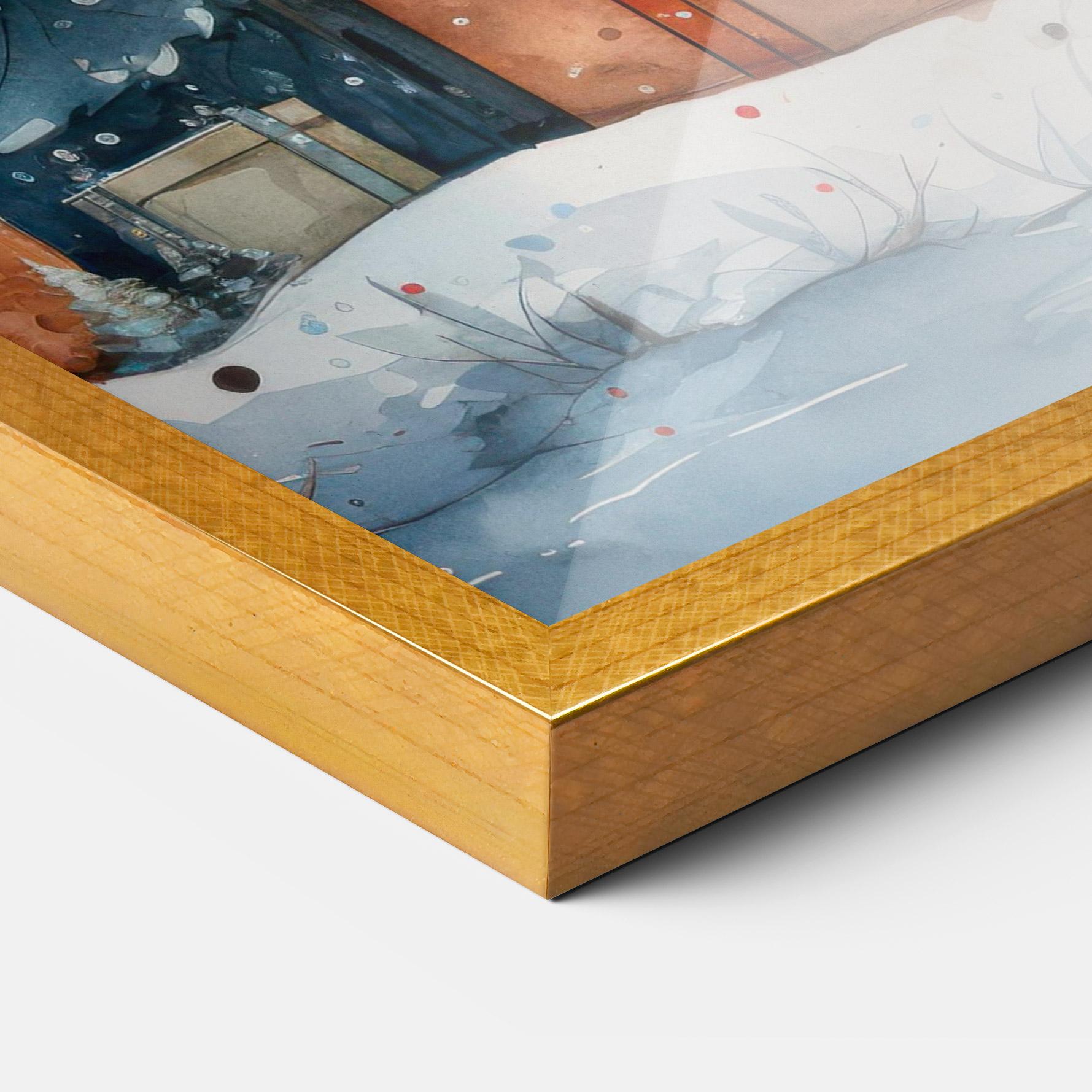 Poster Înrămat Watercolor Christmas mockup 3