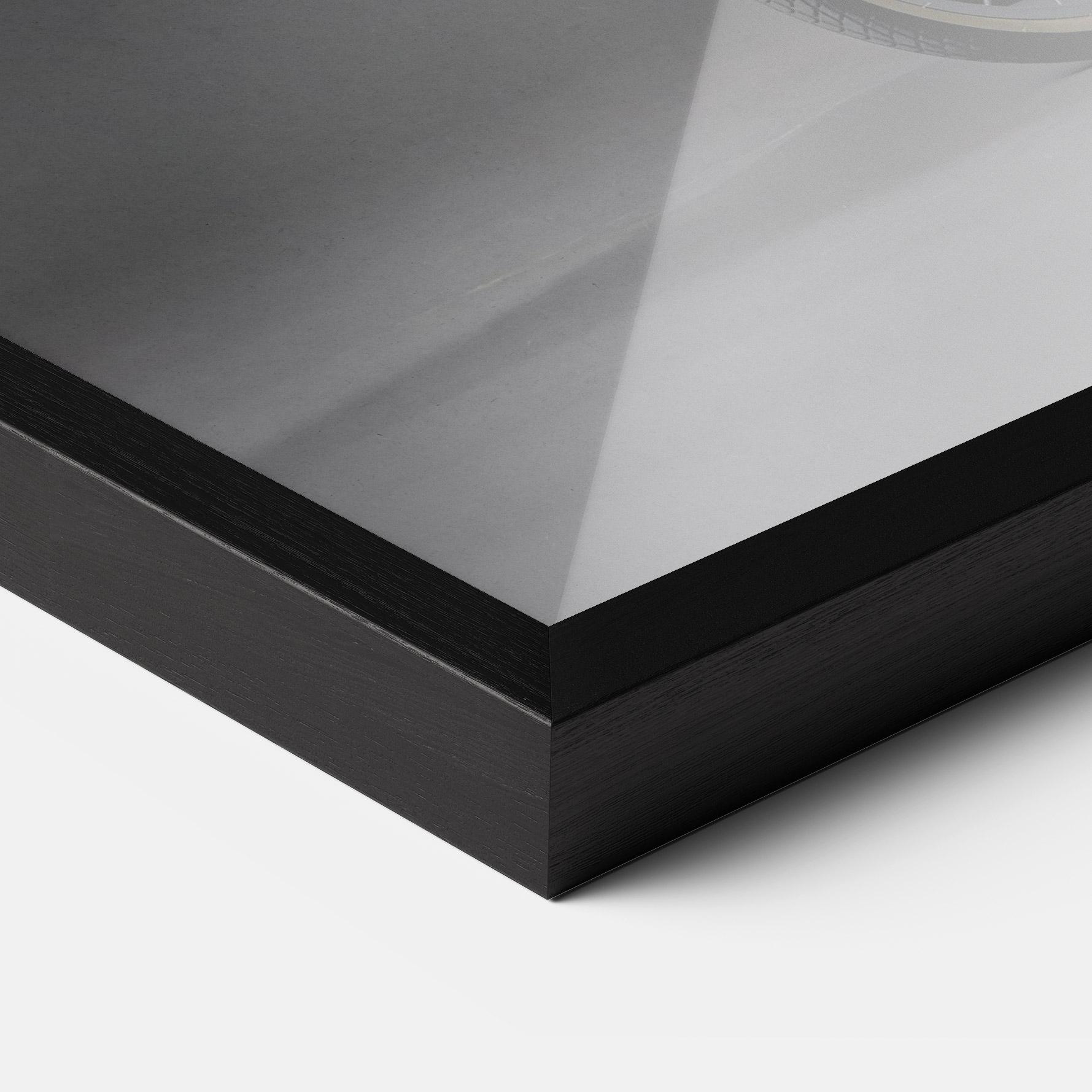 Poster Înrămat Santa Rides Bicycle mockup 3