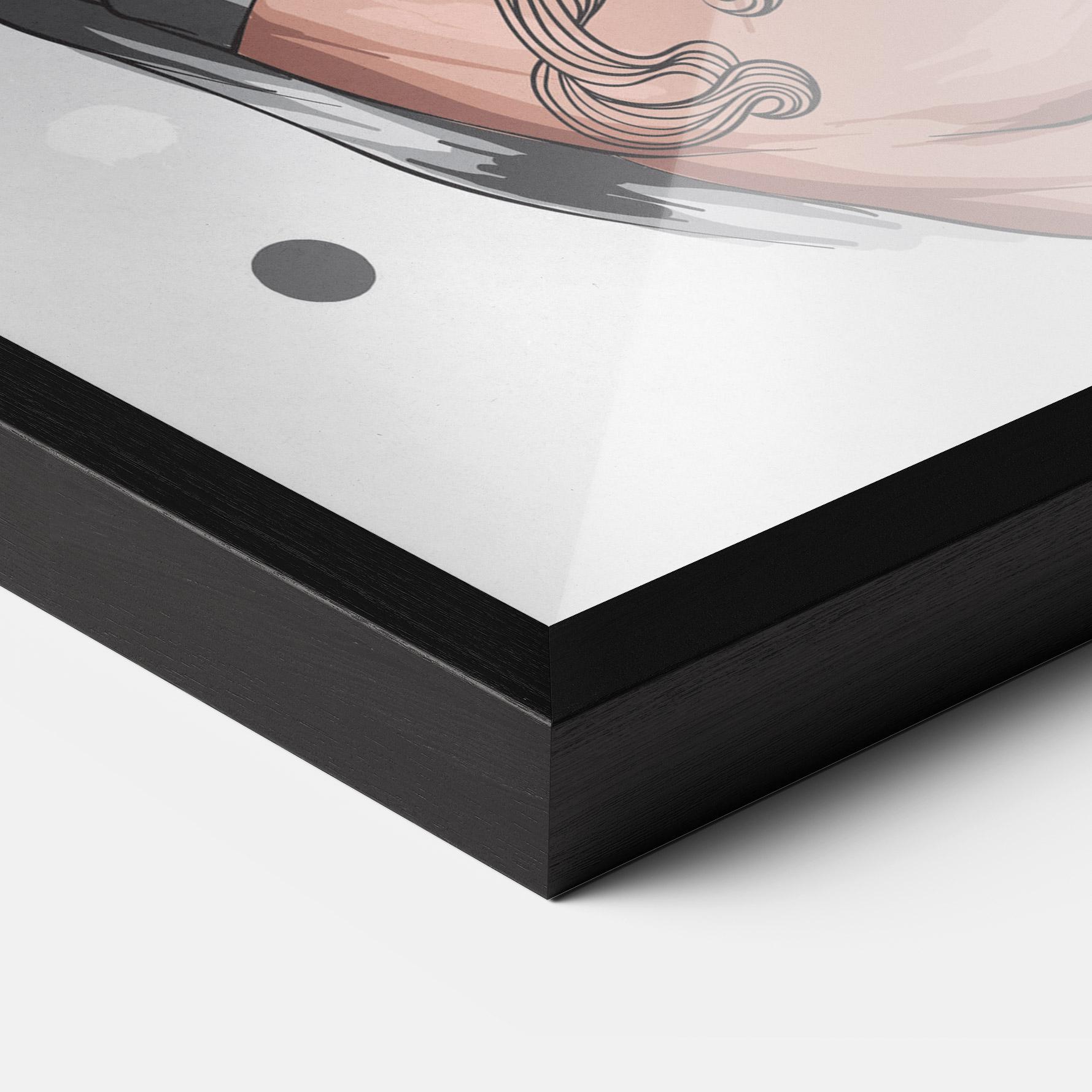 Poster Înrămat Tattoo Santa mockup 3