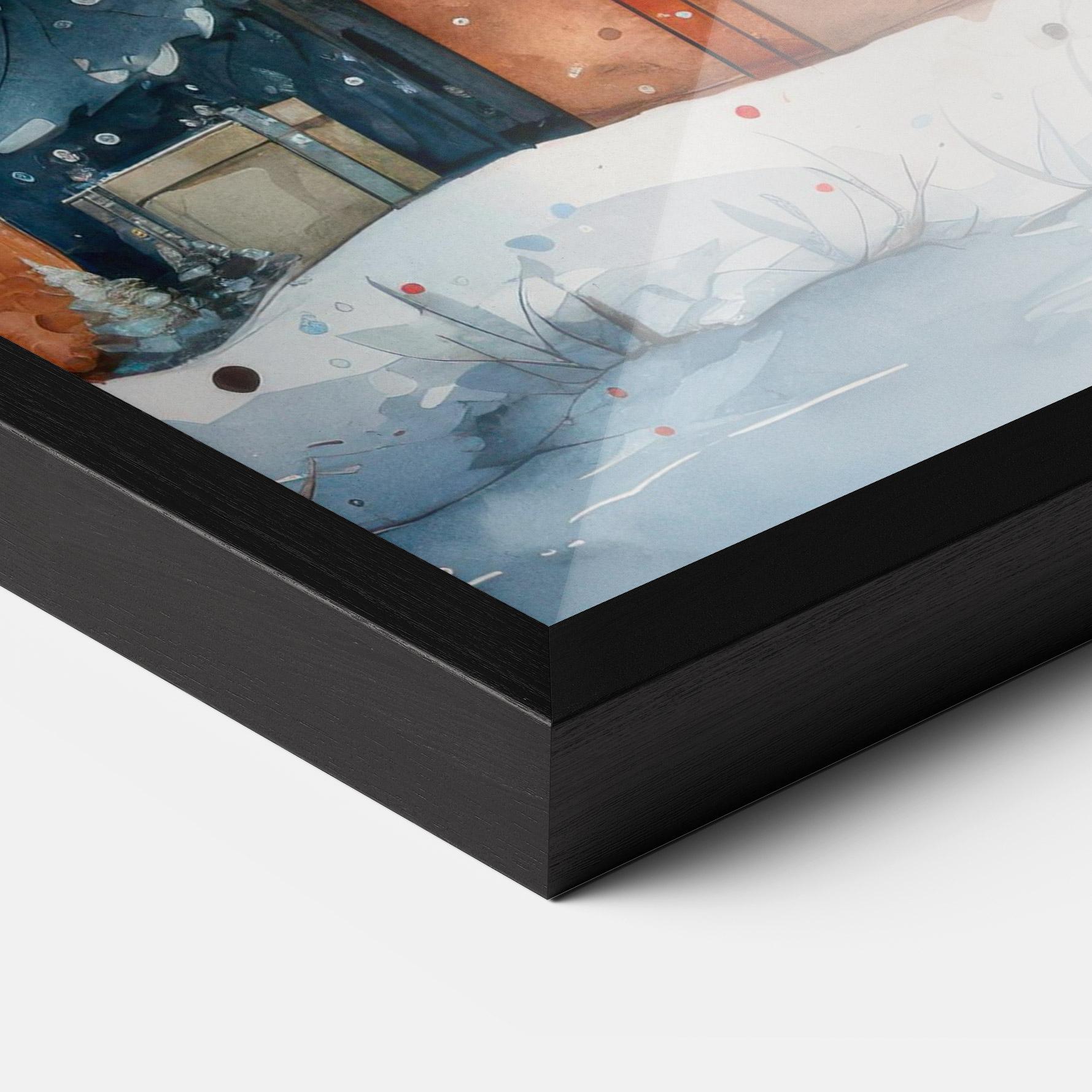 Poster Înrămat Watercolor Christmas mockup 3