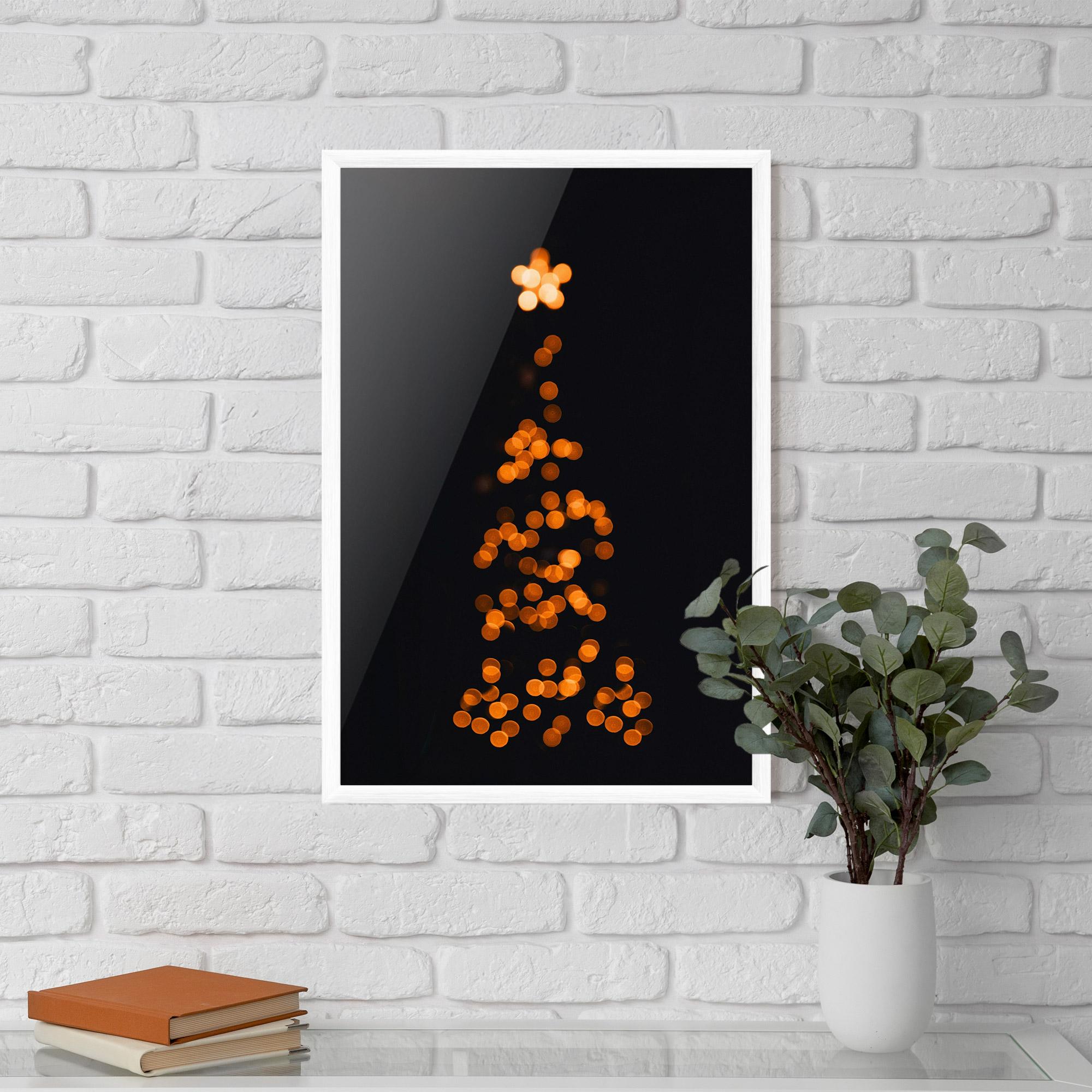 Poster Înrămat Christmas Lights mockup 5