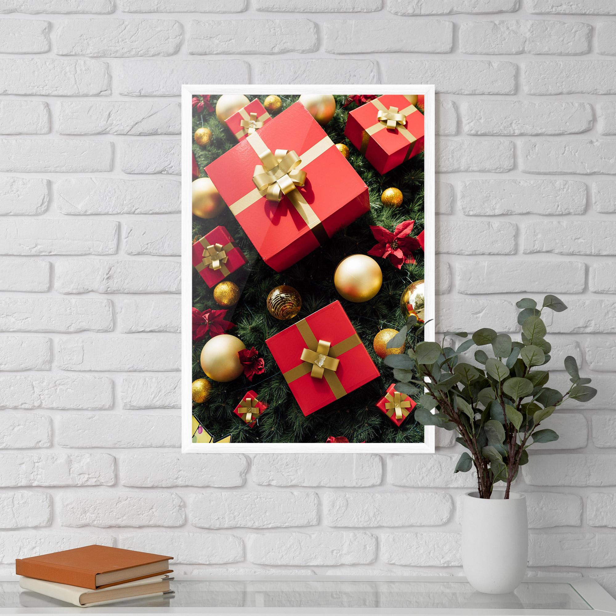Poster Înrămat Pretty Red Gifts mockup 5