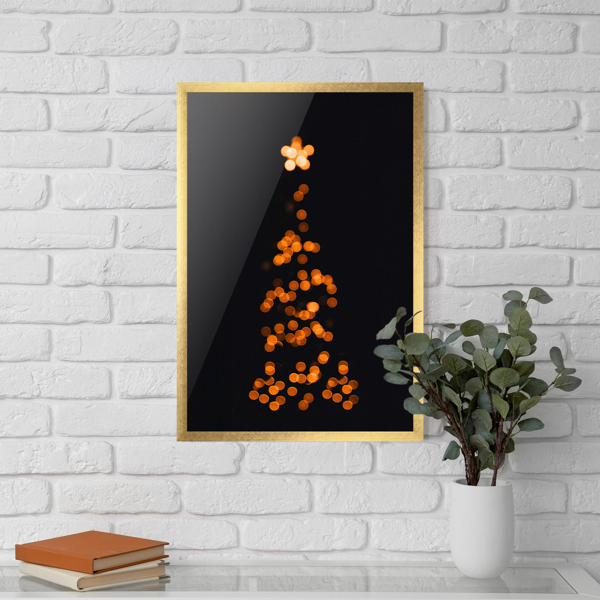 Poster Înrămat Christmas Lights mockup 5