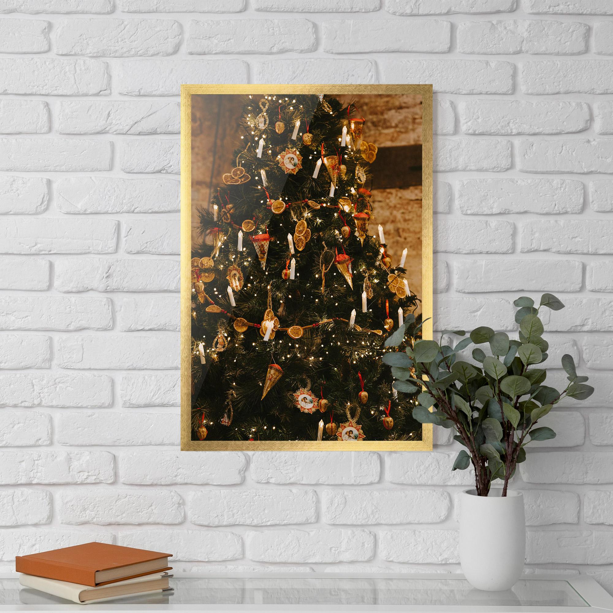 Poster Înrămat Orange Christmas Decor mockup 5