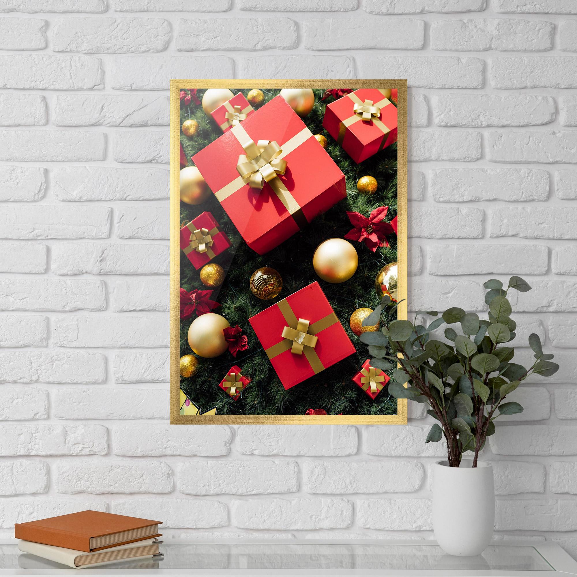 Poster Înrămat Pretty Red Gifts mockup 5