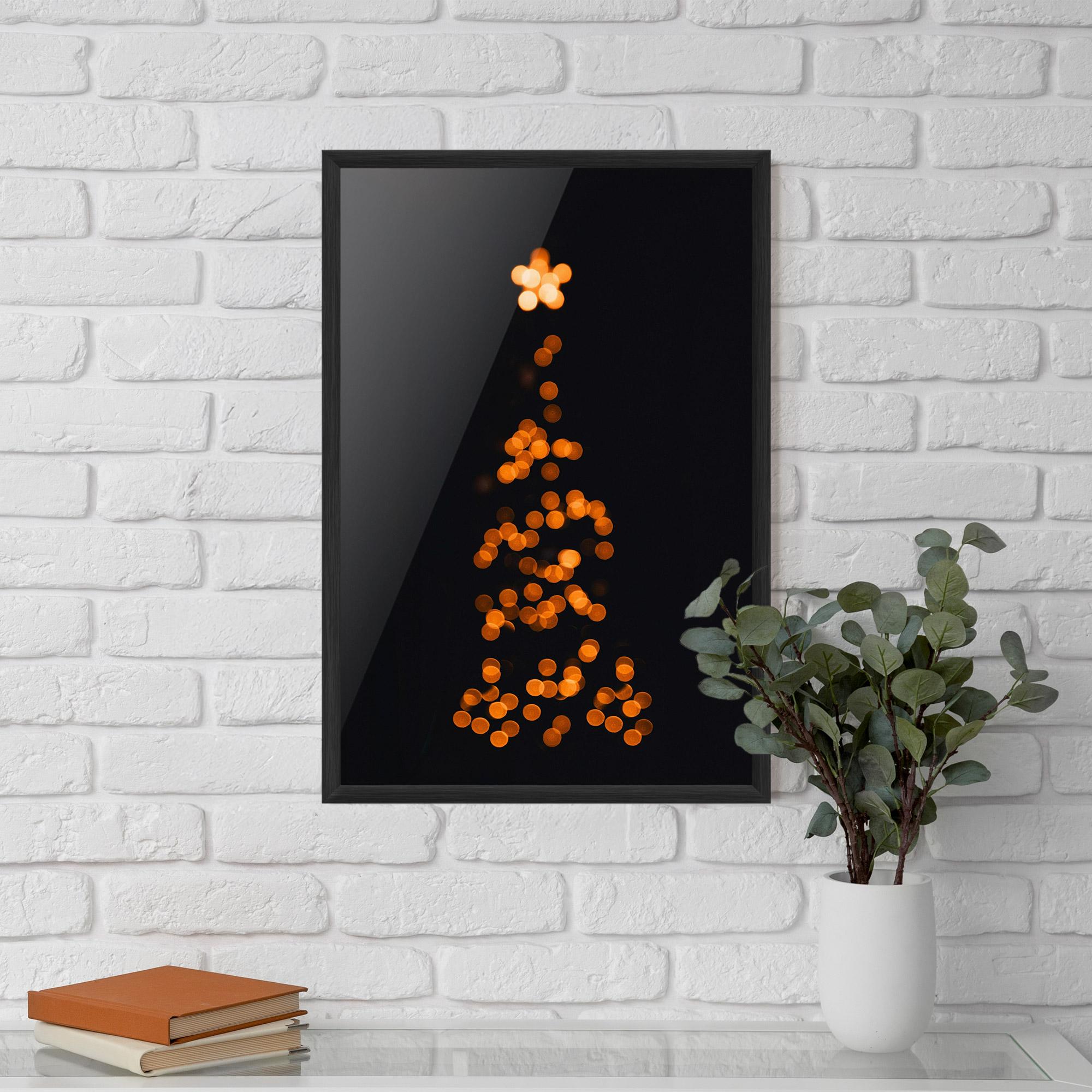 Poster Înrămat Christmas Lights mockup 5
