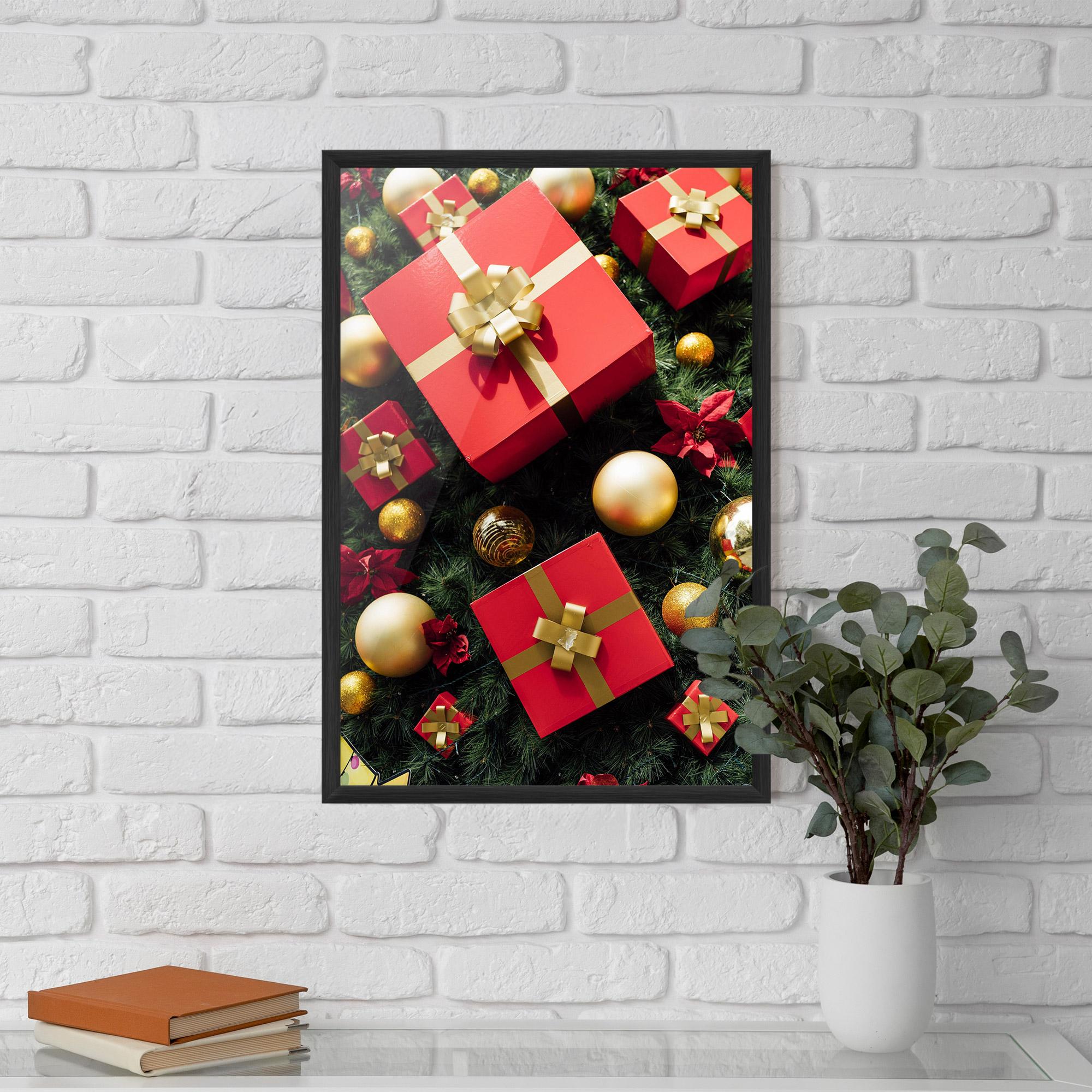 Poster Înrămat Pretty Red Gifts mockup 5