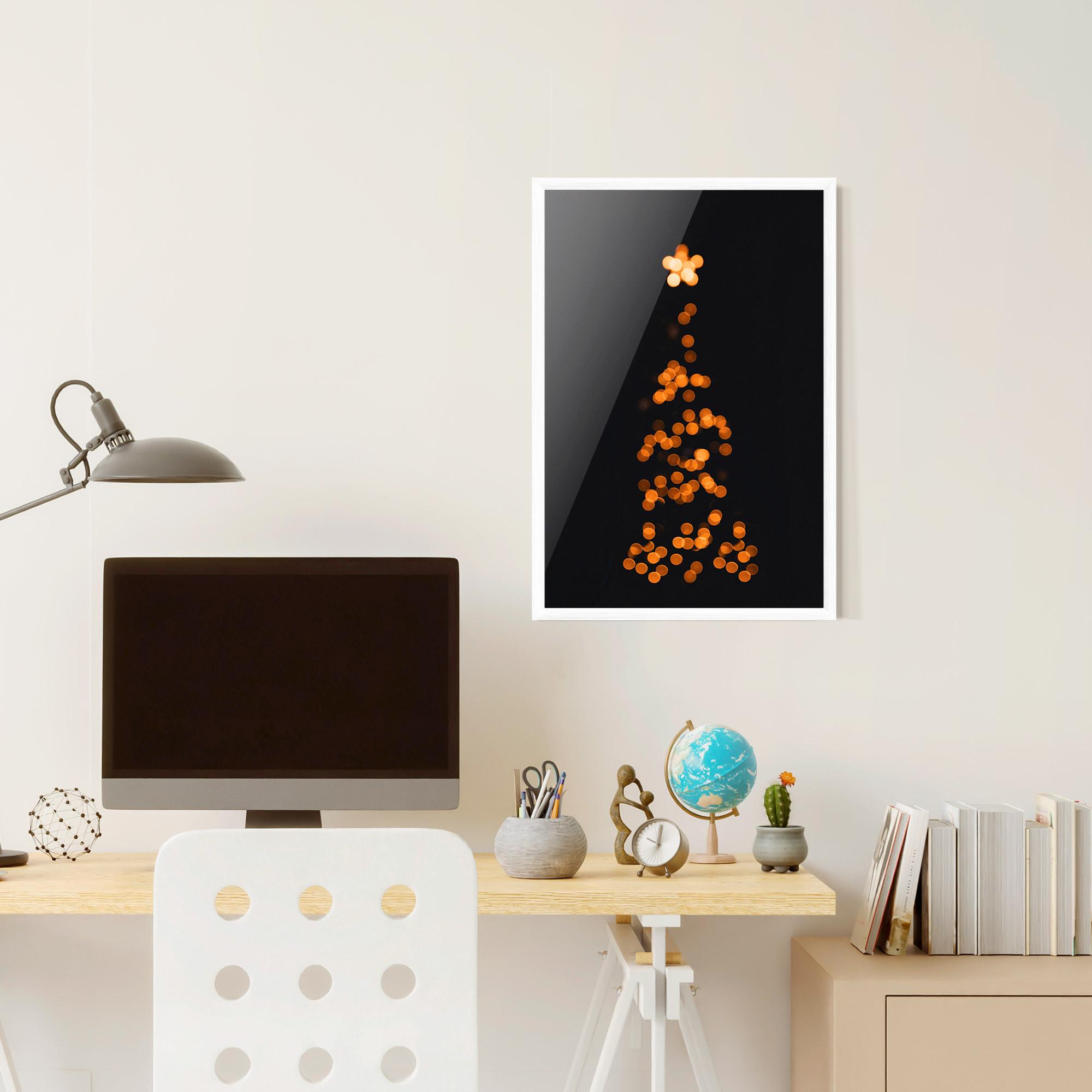 Poster Înrămat Christmas Lights mockup 6