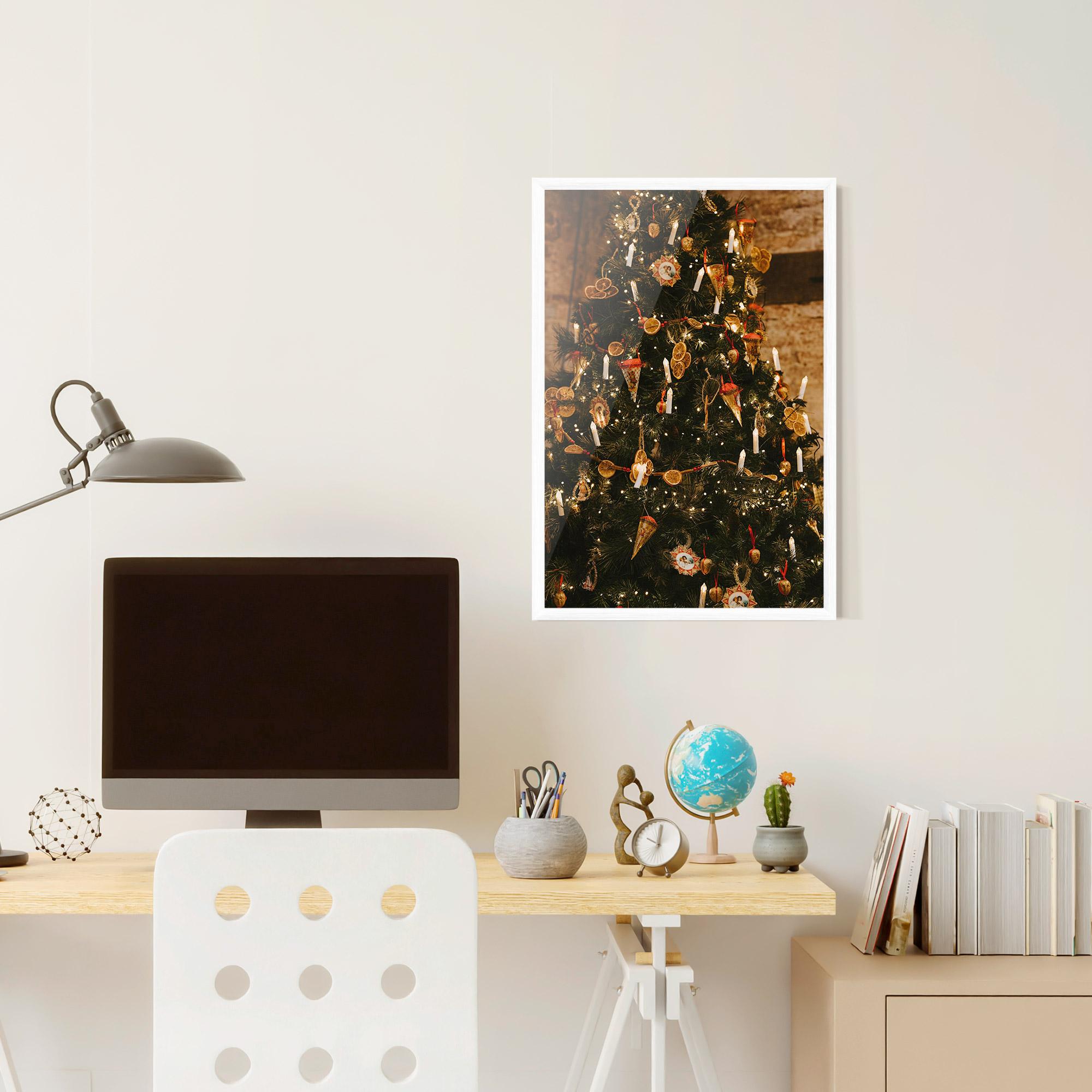 Poster Înrămat Orange Christmas Decor mockup 6