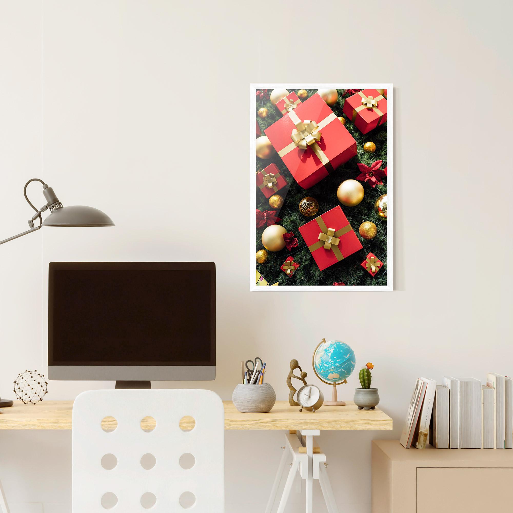 Poster Înrămat Pretty Red Gifts mockup 6