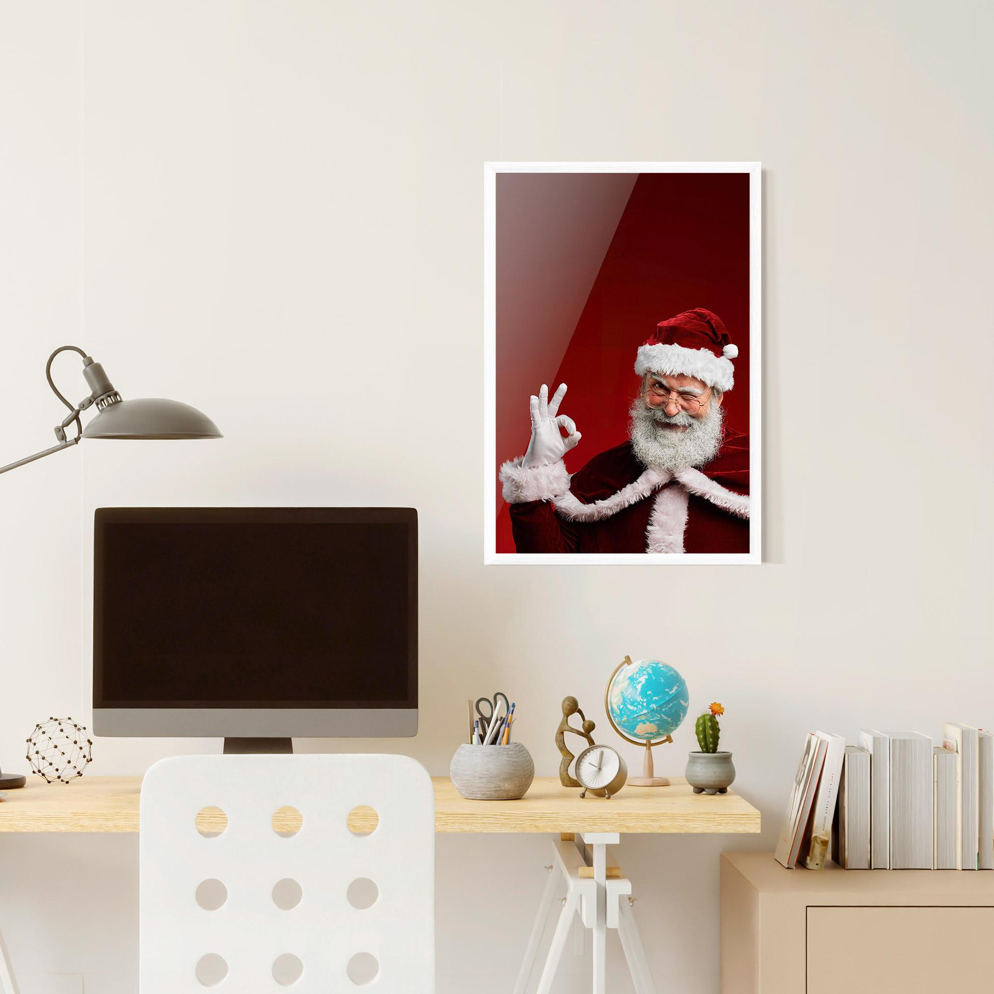 Poster Înrămat Santa Approves mockup 6
