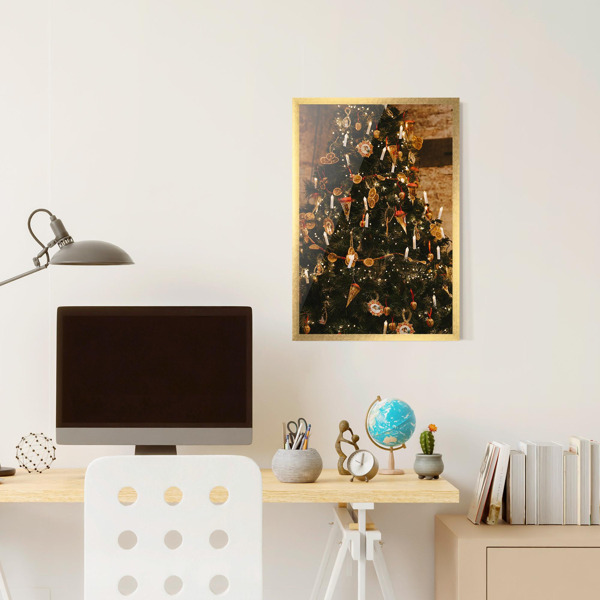 Poster Înrămat Orange Christmas Decor mockup 6