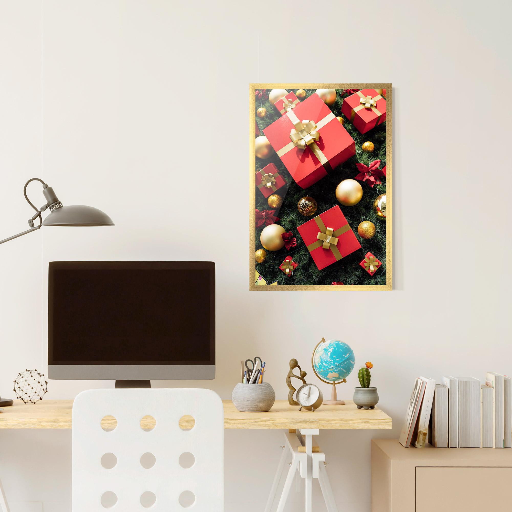Poster Înrămat Pretty Red Gifts mockup 6