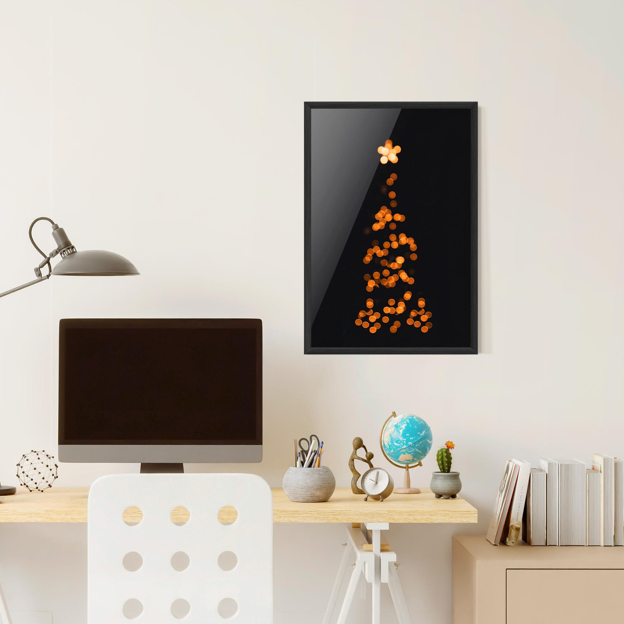 Poster Înrămat Christmas Lights mockup 6