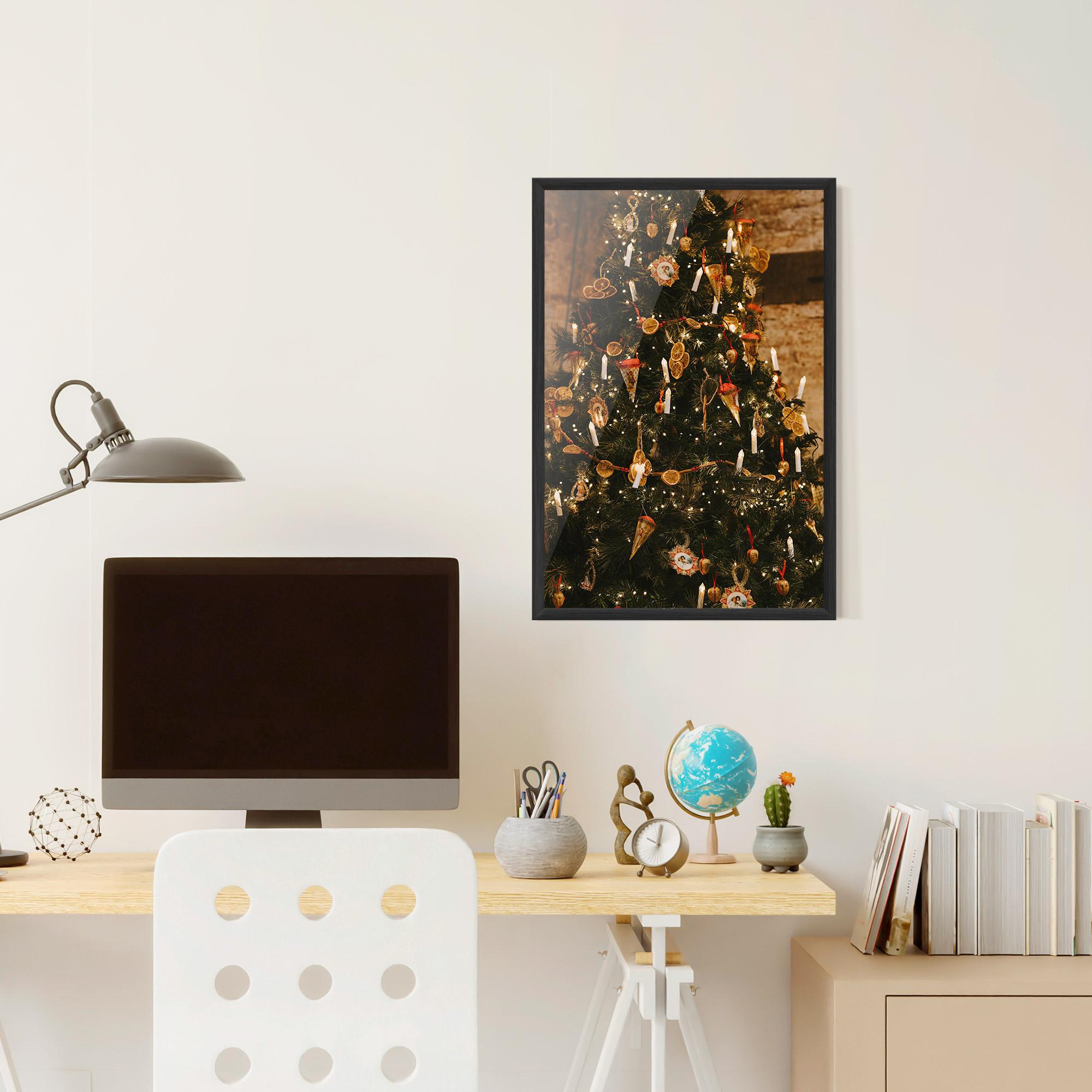 Poster Înrămat Orange Christmas Decor mockup 6