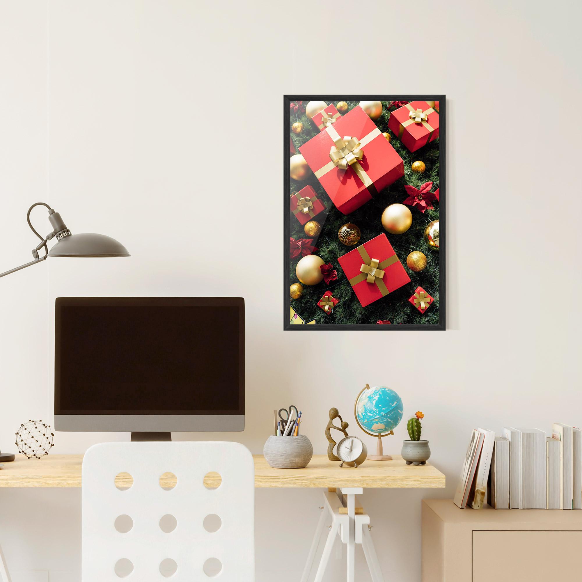 Poster Înrămat Pretty Red Gifts mockup 6