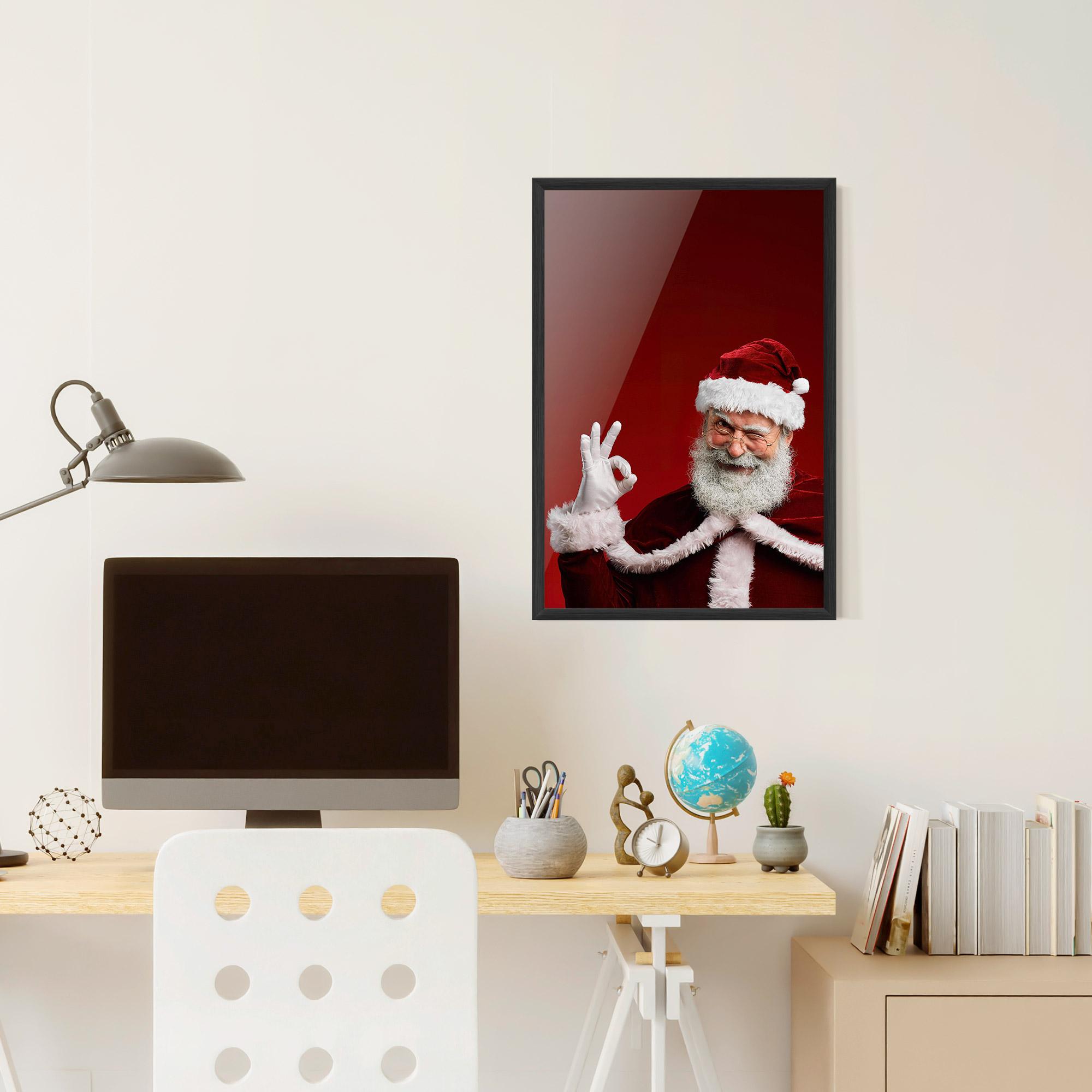 Poster Înrămat Santa Approves mockup 6
