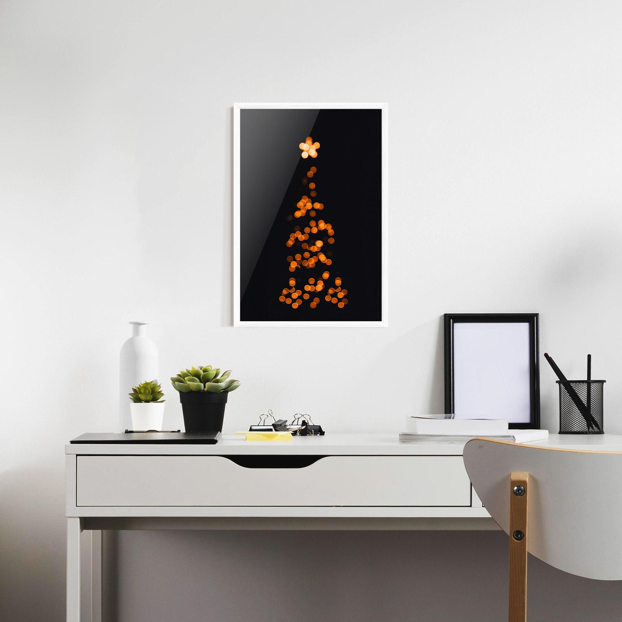 Poster Înrămat Christmas Lights mockup 7
