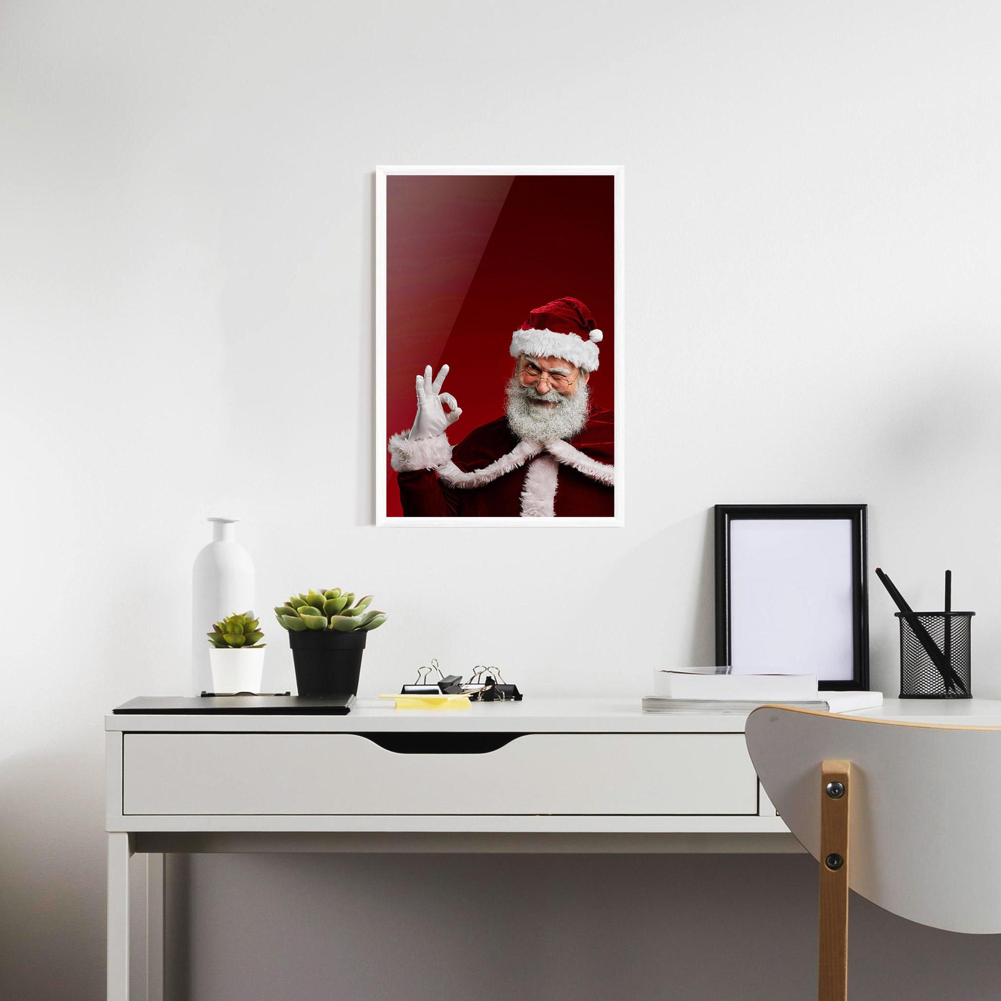 Poster Înrămat Santa Approves mockup 7