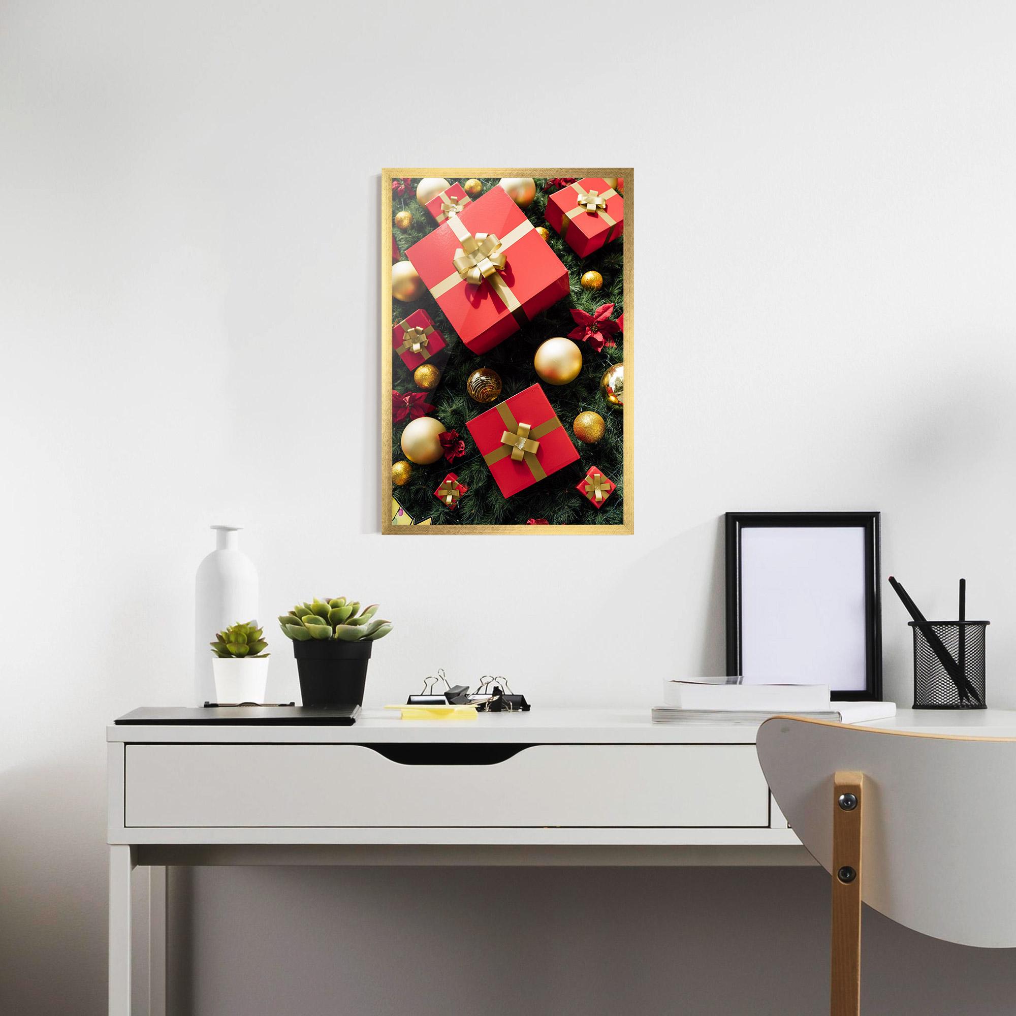 Poster Înrămat Pretty Red Gifts mockup 7