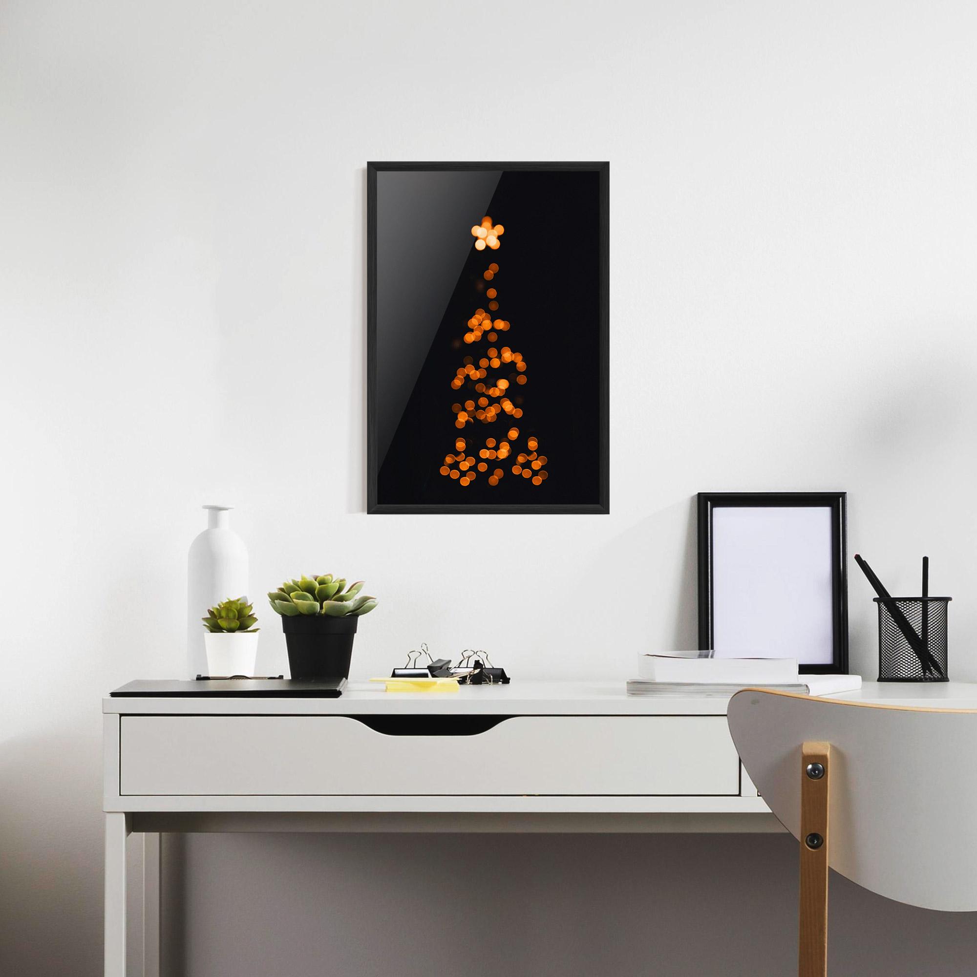 Poster Înrămat Christmas Lights mockup 7