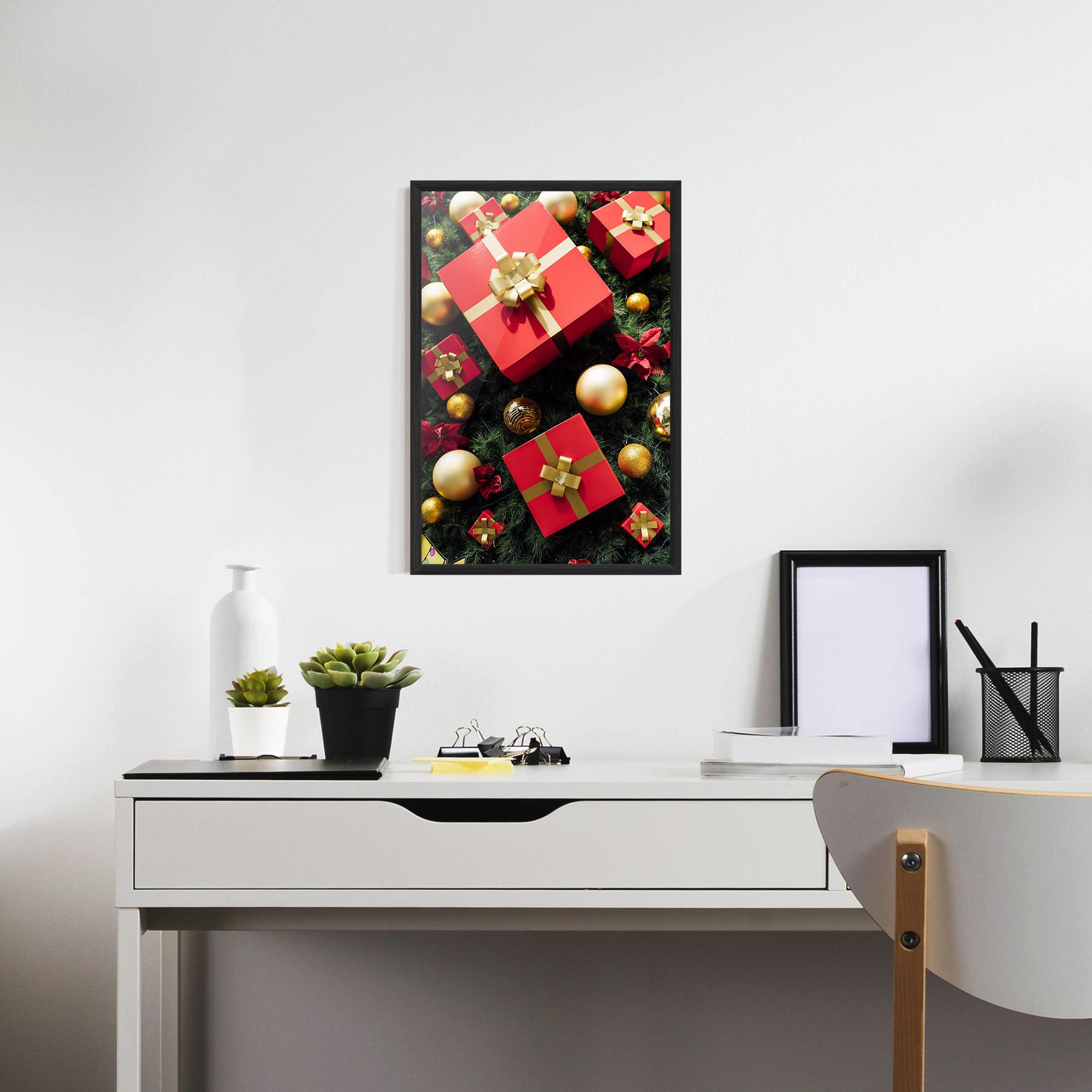 Poster Înrămat Pretty Red Gifts mockup 7