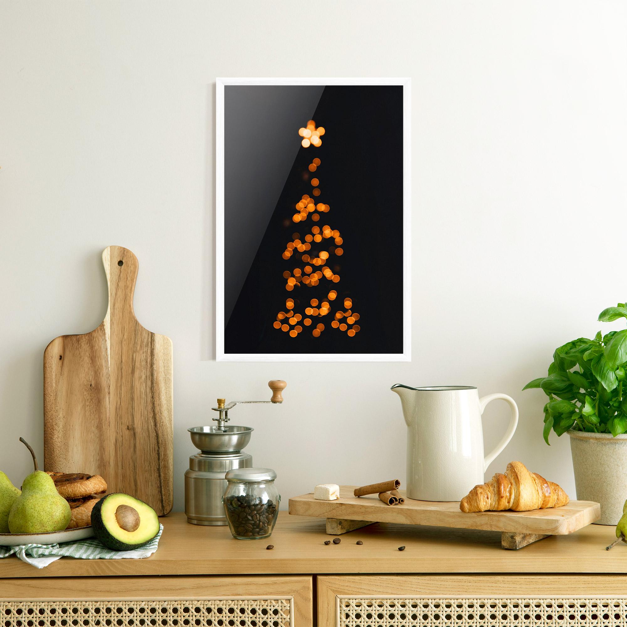 Poster Înrămat Christmas Lights mockup 8