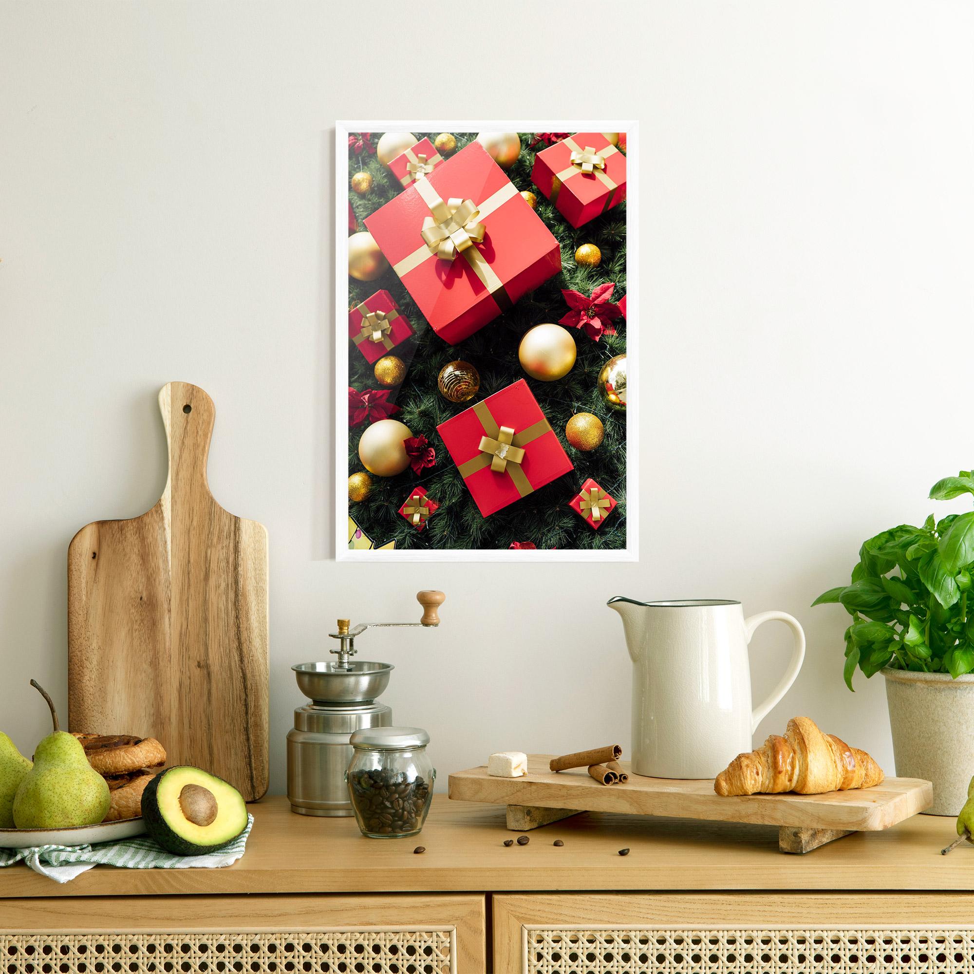 Poster Înrămat Pretty Red Gifts mockup 8