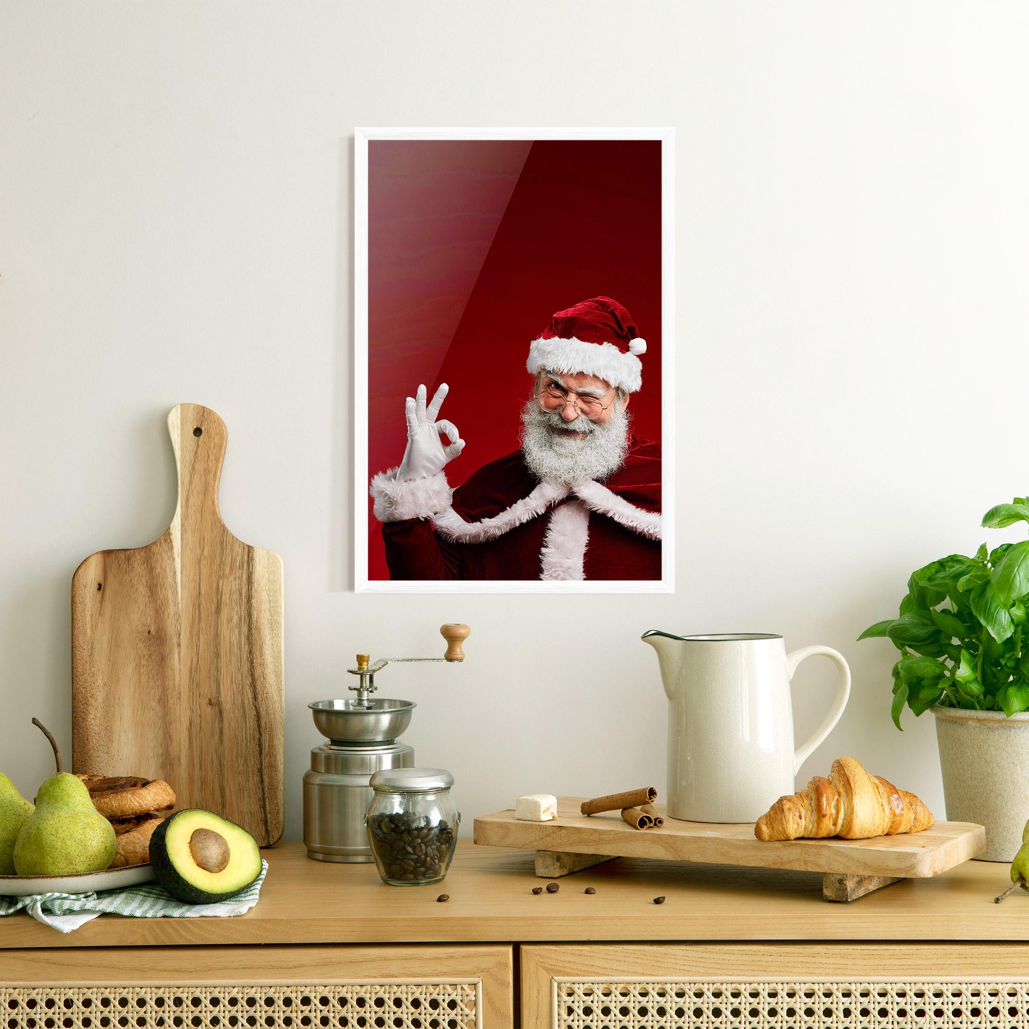 Poster Înrămat Santa Approves mockup 8