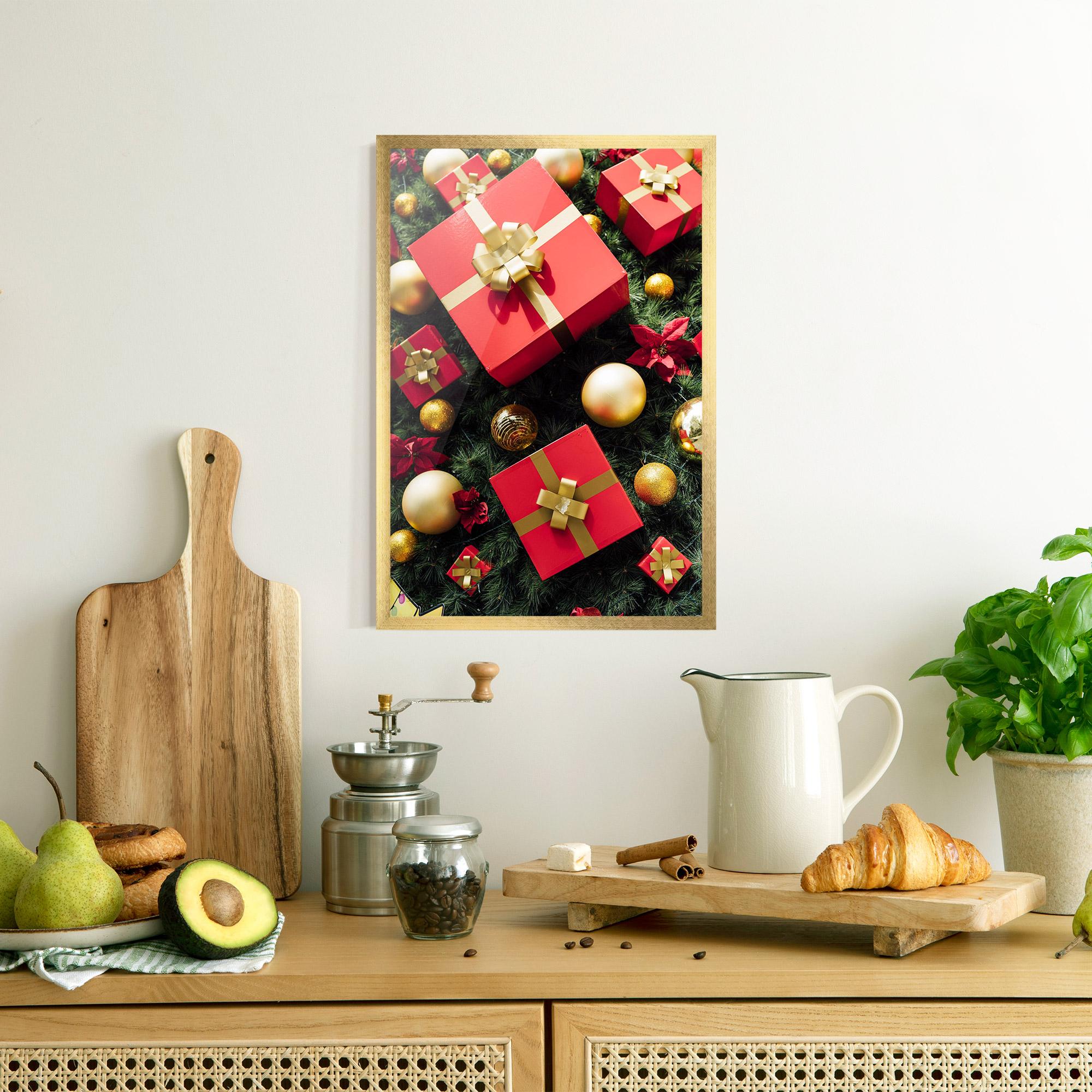 Poster Înrămat Pretty Red Gifts mockup 8