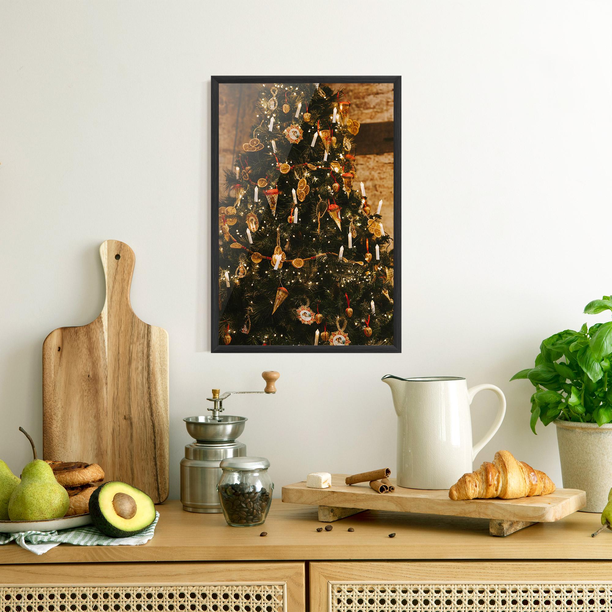 Poster Înrămat Orange Christmas Decor mockup 8